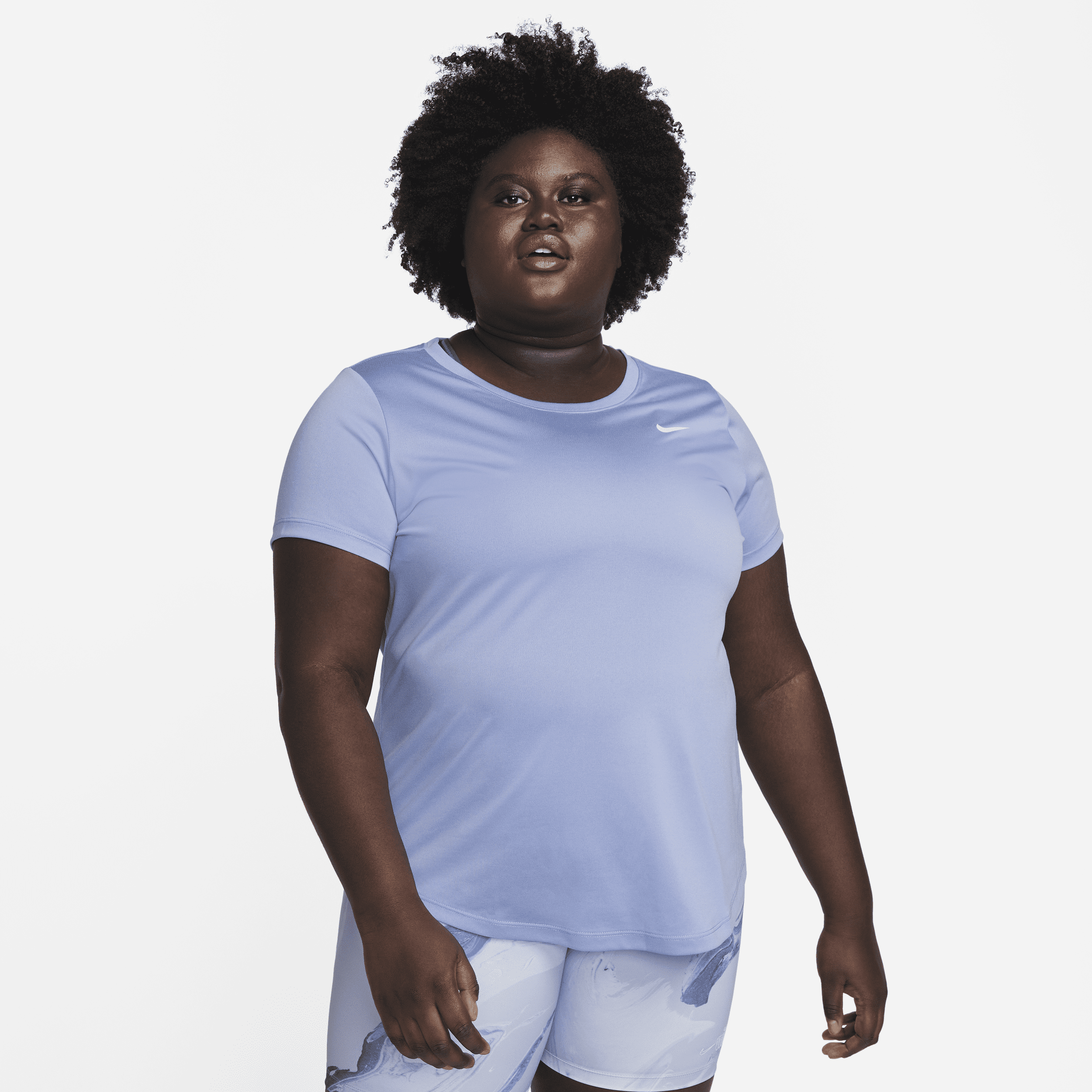Nike Women's Dri-fit Legend Training T-shirt (plus Size) In Purple