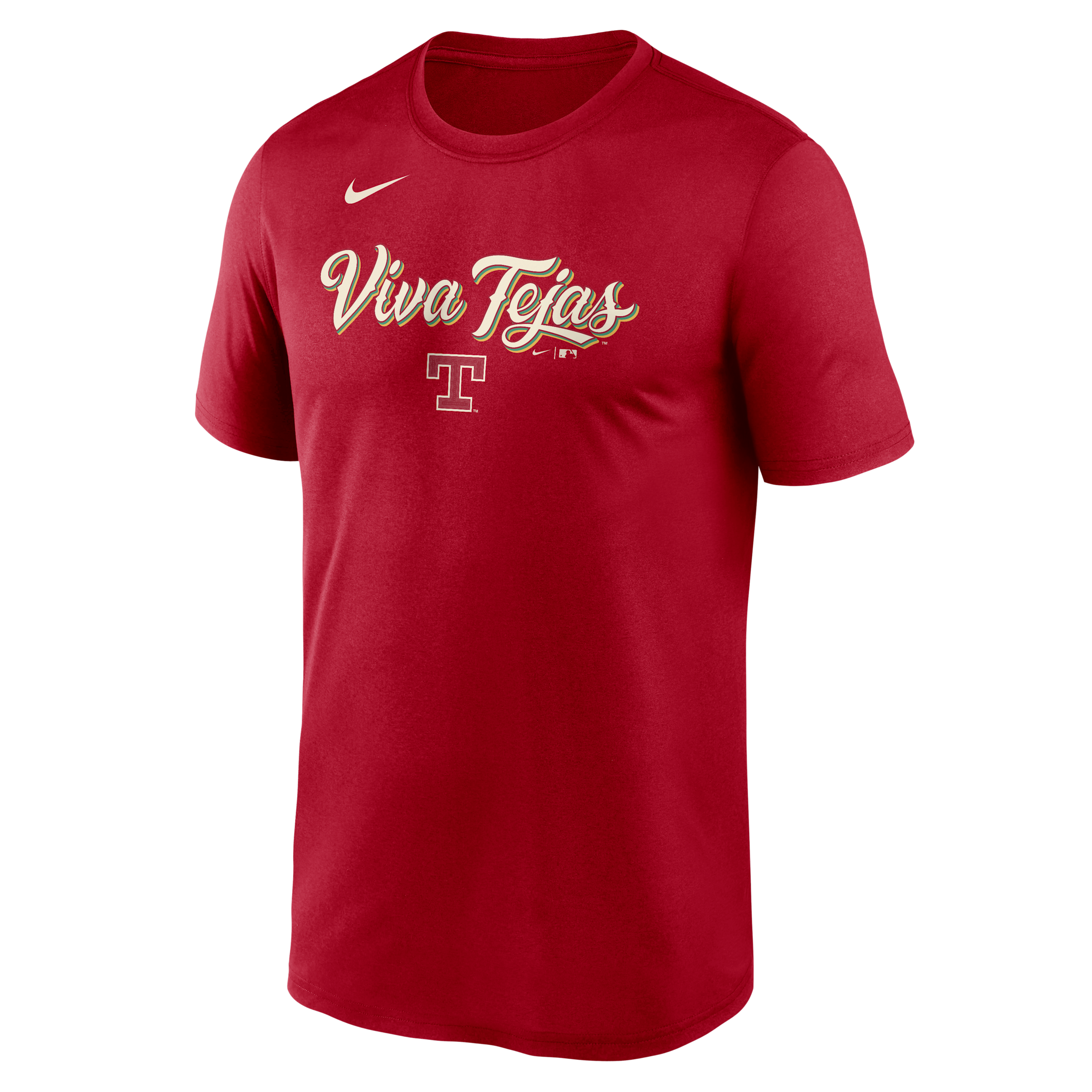 Texas Rangers City Connect Team Phrase Script Nike Men's Dri-FIT MLB T-Shirt in Red | NKGK6DLTER-TG9