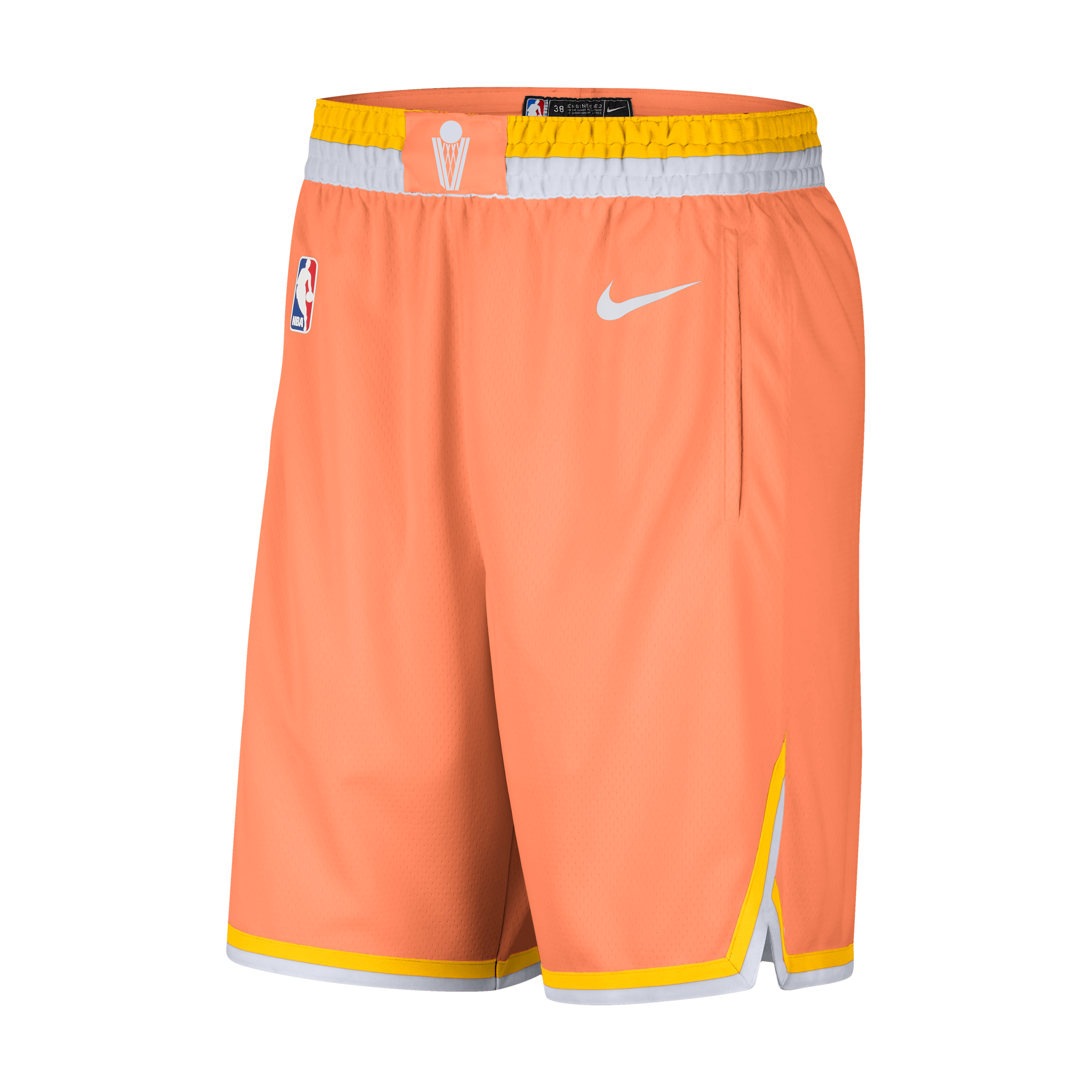 Nike Men's Orange Cleveland Cavaliers 2025/26 City Edition Remix Dri-fit Swingman Shorts - Orange, White
