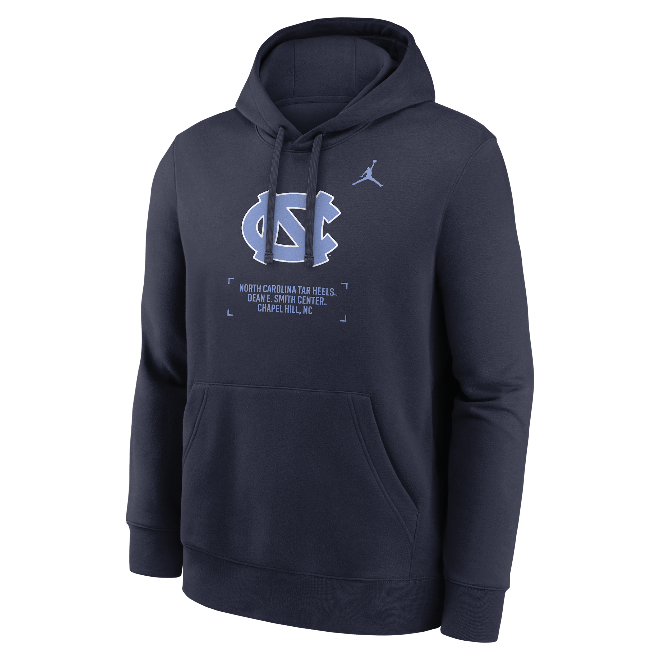 Men's North Carolina Club Basketball 2-Hit Jordan College Pullover Hoodie in Blue | NKDK41SNCN-419