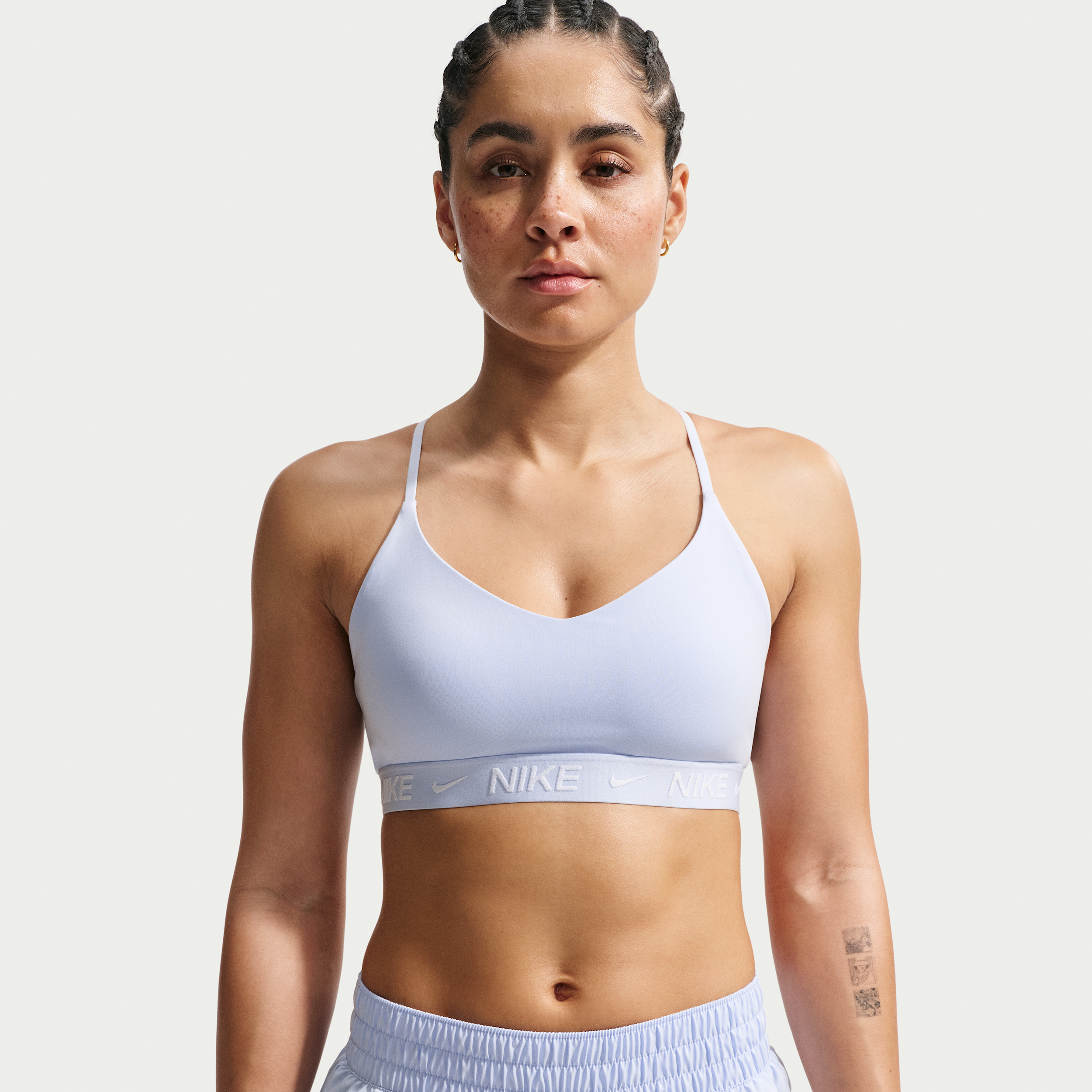 Nike Women's Indy Light Support Padded Adjustable Sports Bra in Blue | FD1062-407
