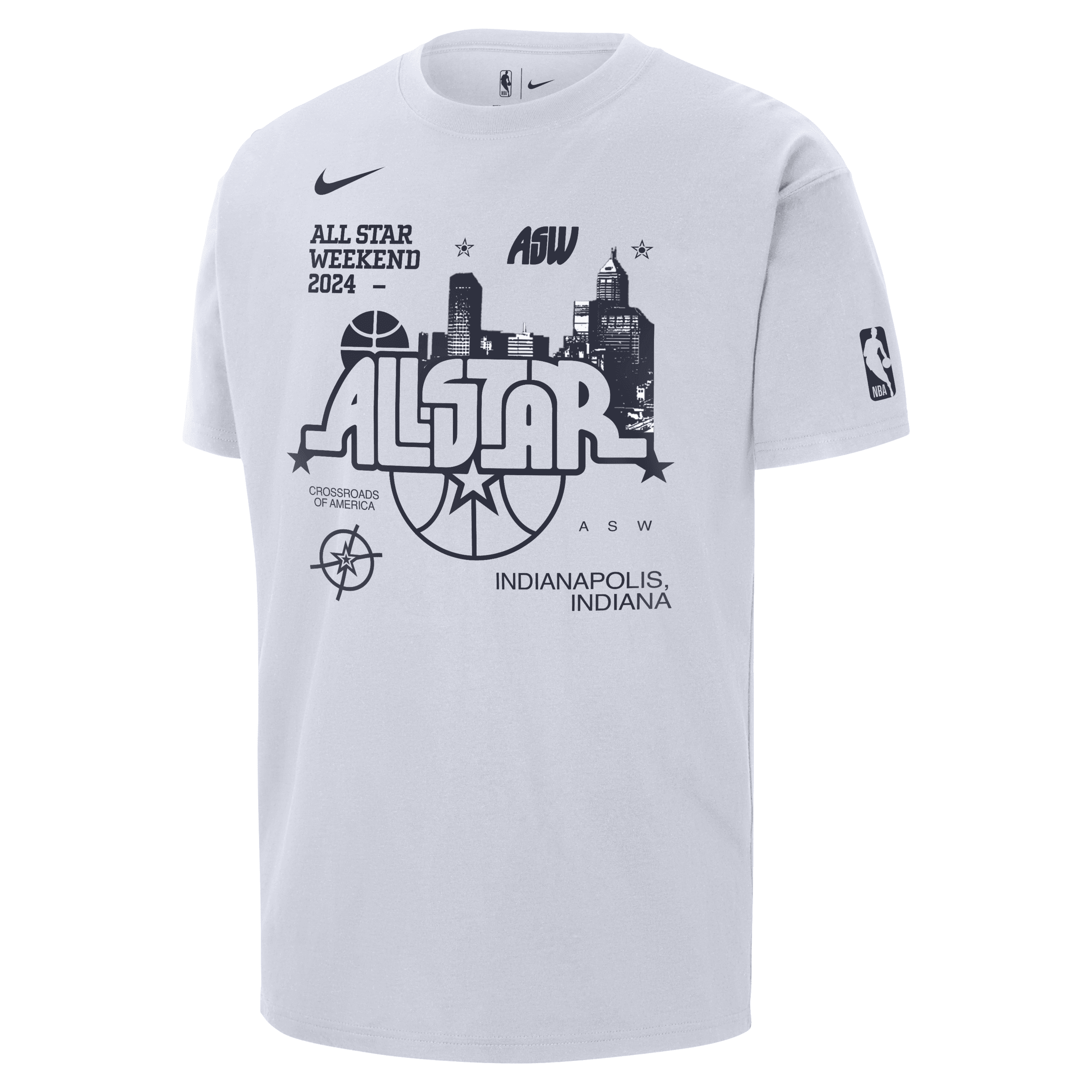 Nike 2024 All-star Weekend  Men's Nba Max90 T-shirt In White