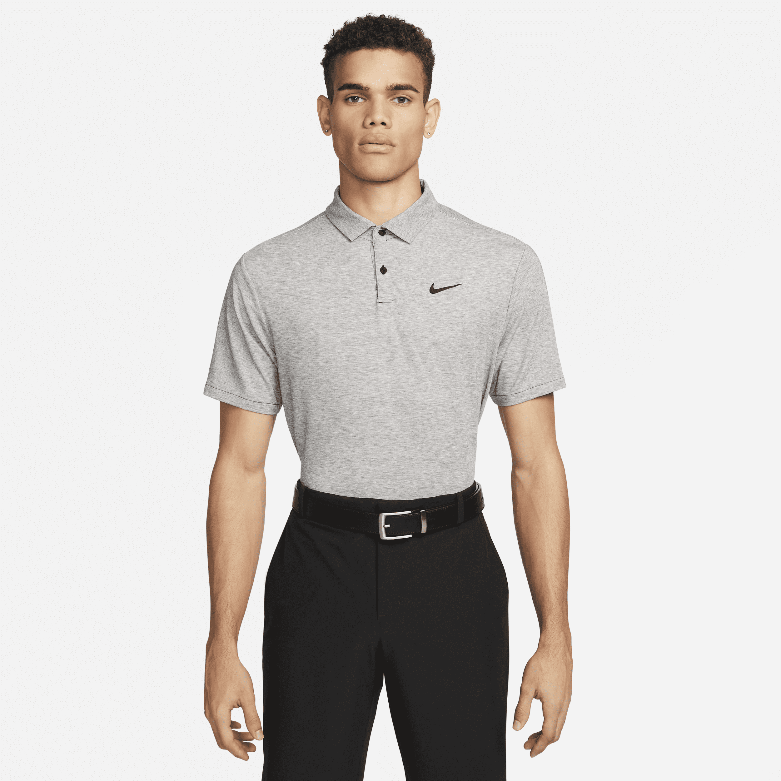 Shop Nike Men's Dri-fit Tour Golf Polo In Black