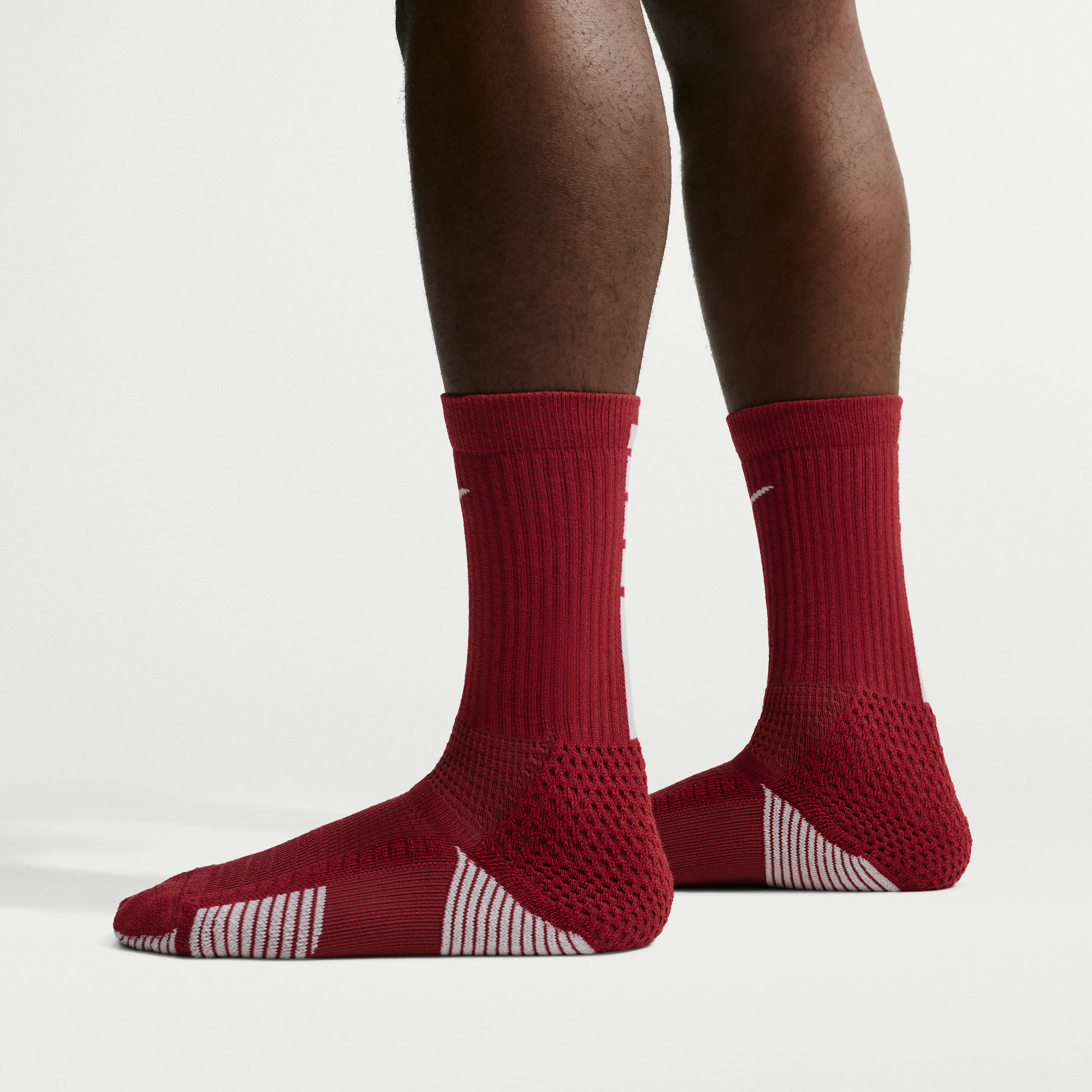 Nike Unisex Elite 2.0 Cushioned Crew Socks (1 Pair) in Red | HM0285-613