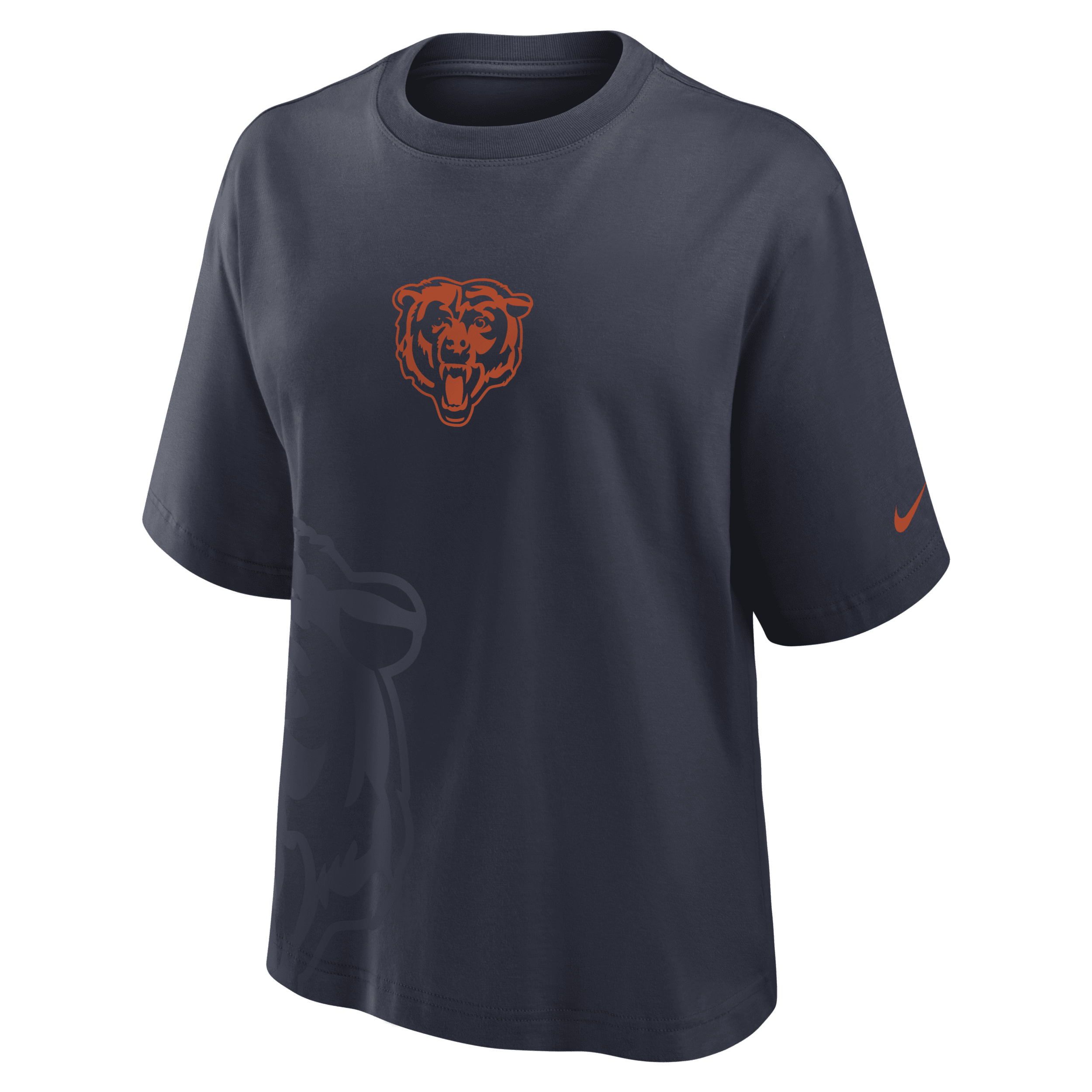 Nike Navy Chicago Bears Boxy T-shirt In Blue