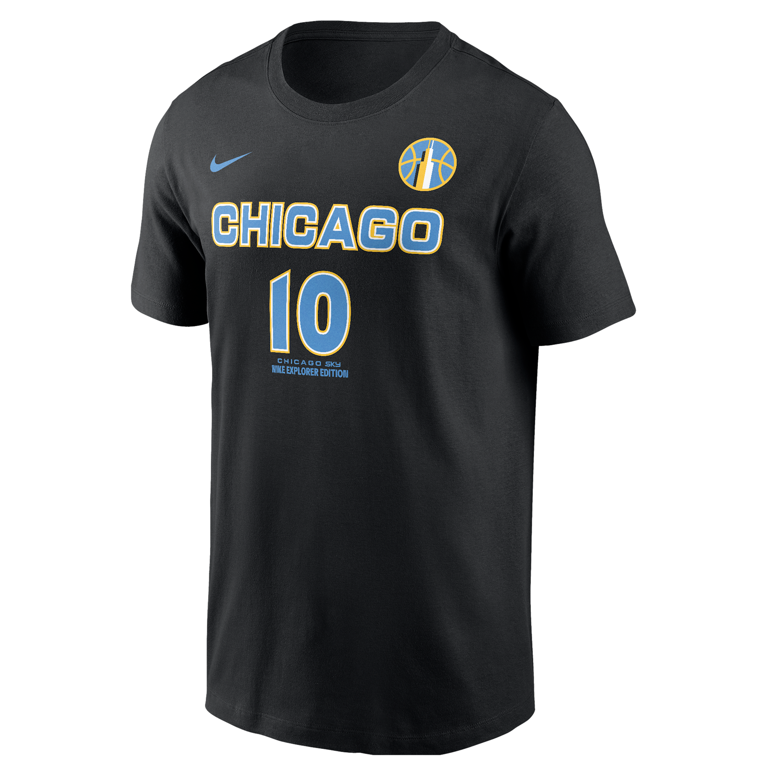 Nike Men's and Women's Kamilla Cardoso Black Chicago Sky 2024 Wnba Draft Name Number T-Shirt - Black