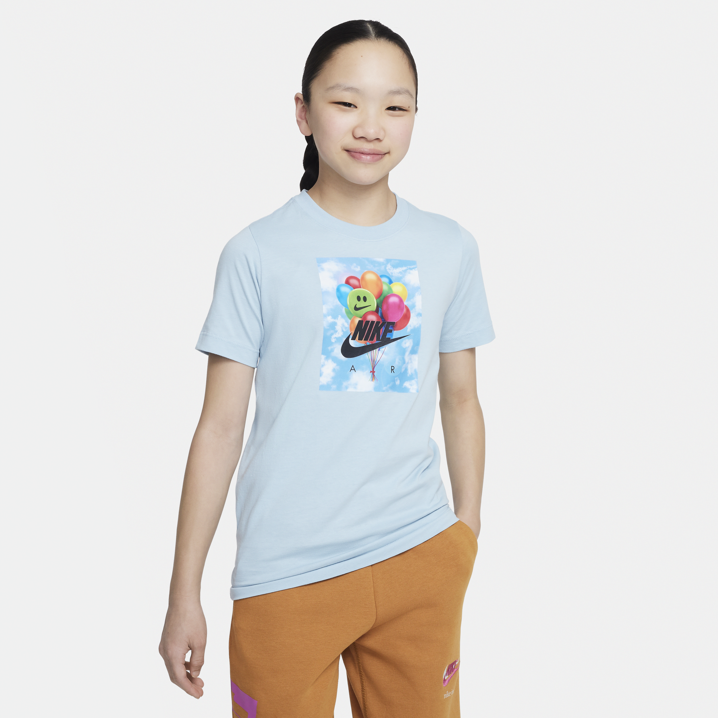 Nike Sportswear Big Kids' T-shirt In Blue