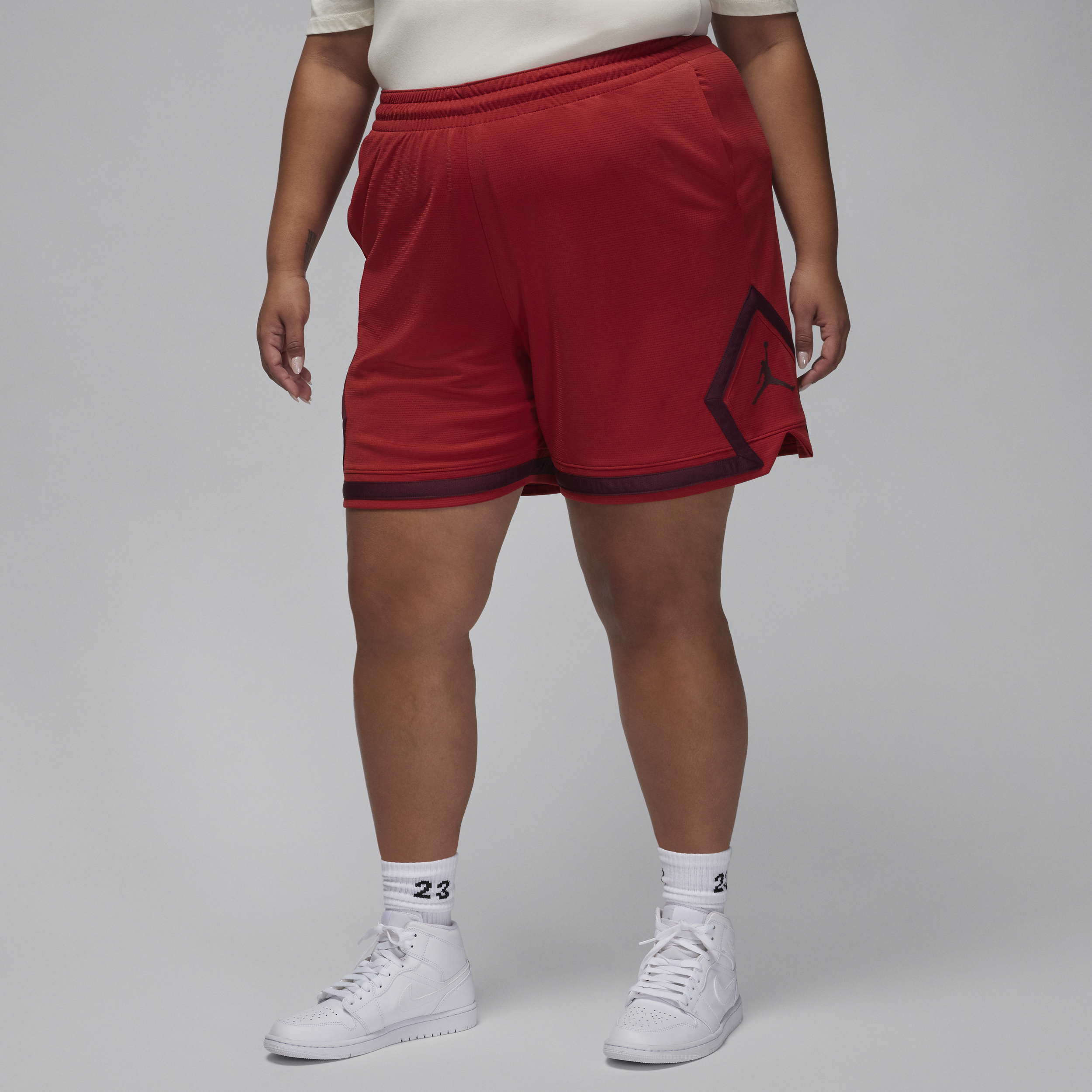 Jordan Women's  Sport Diamond Shorts (plus Size) In Red