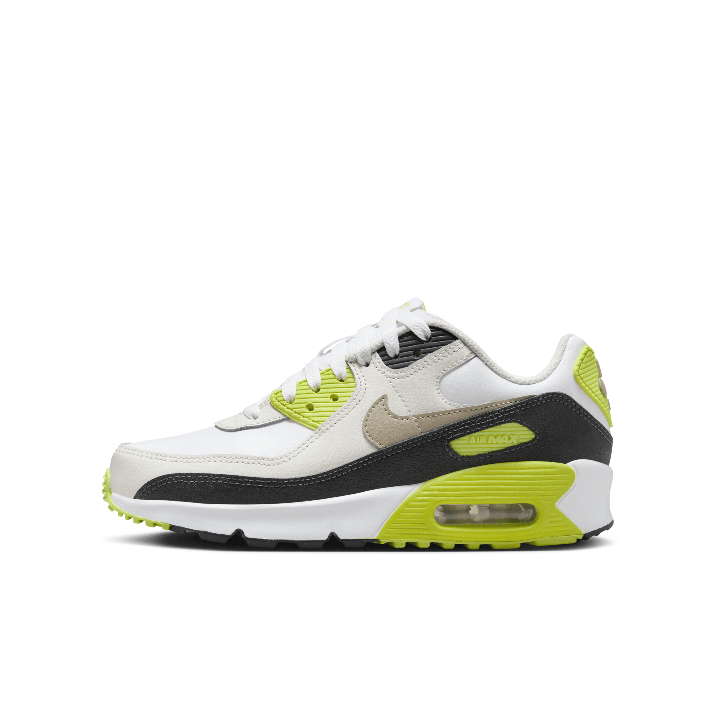 Nike Air Max 90 Big Kids' Shoes In White
