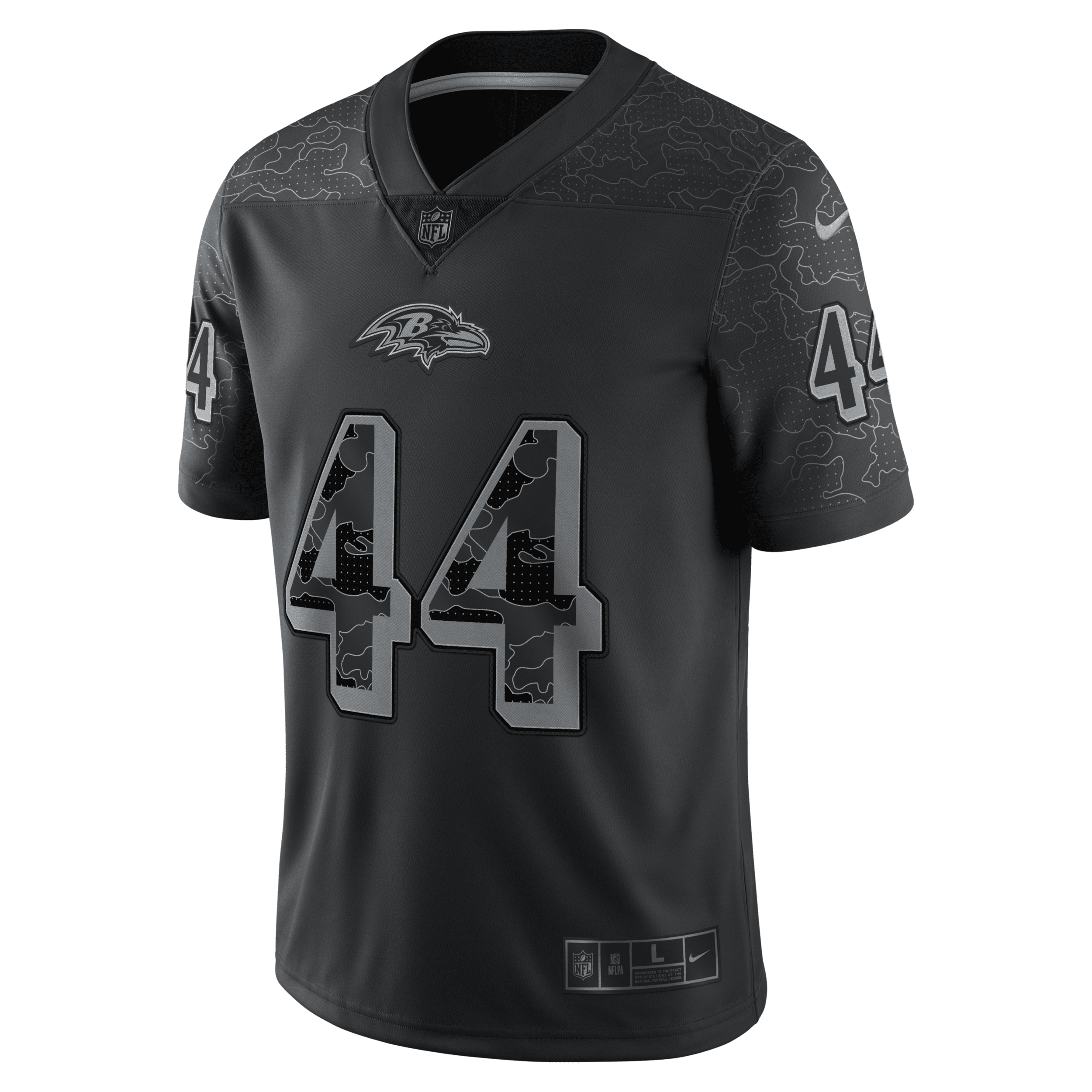 Nike Men's NFL Baltimore Ravens Rflctv (Marlon Humphrey) Fashion Football Jersey in Black, Size: 2XL | 45NM00A8GF-00J