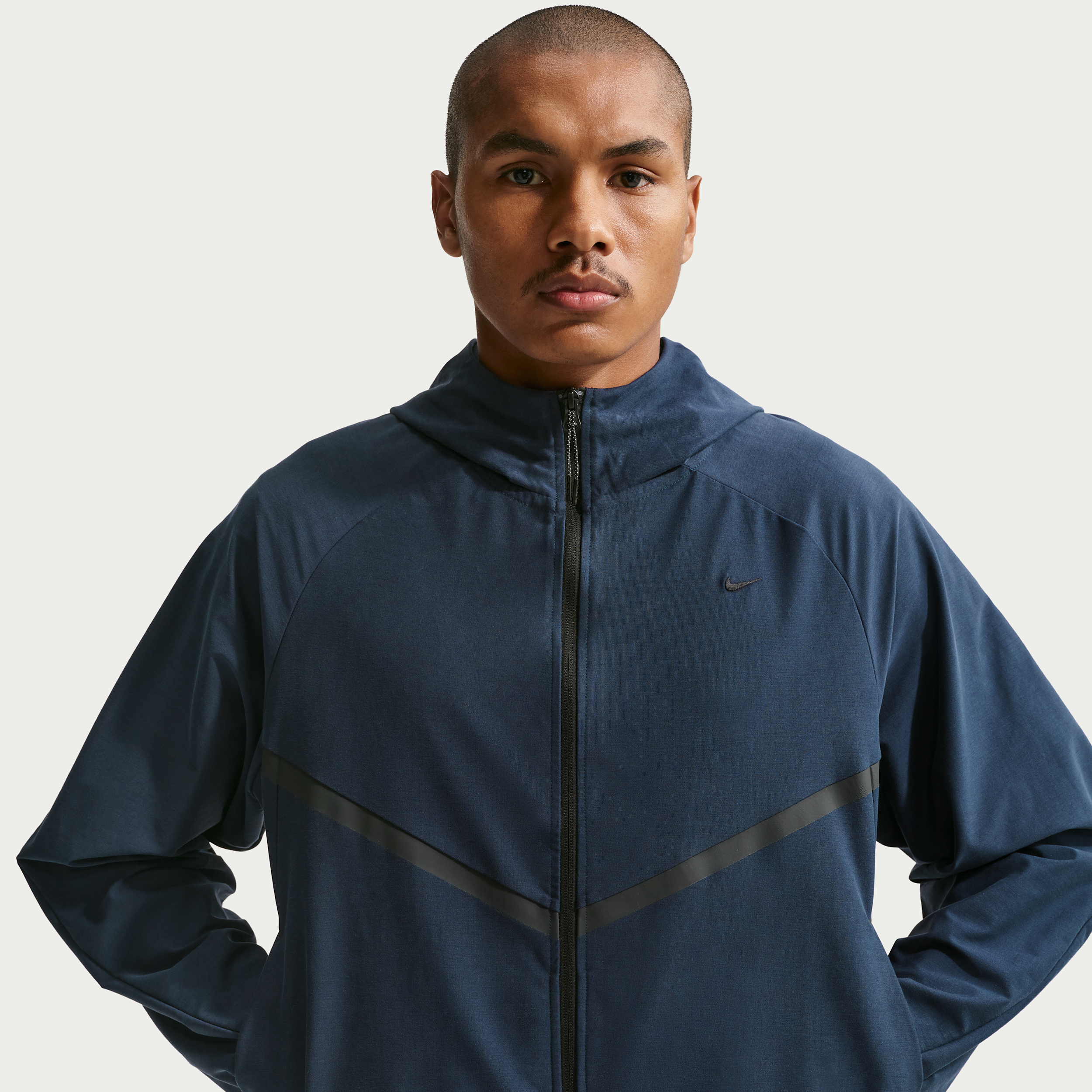 Nike Men's Tech Shori Knit Full-Zip Windrunner Jacket in Blue | IF1345-451