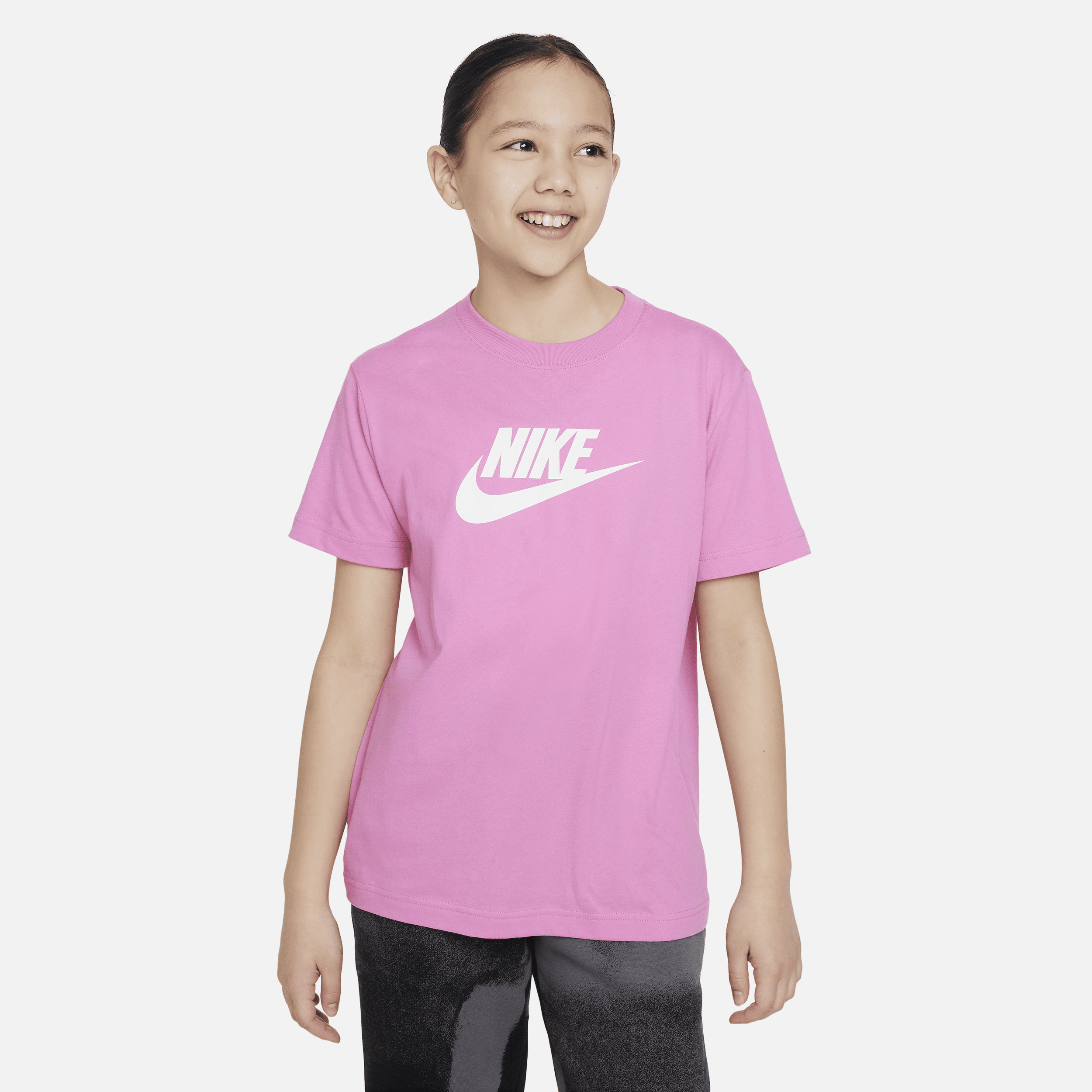 Nike Sportswear Big Kids' (girls') T-shirt In Pink