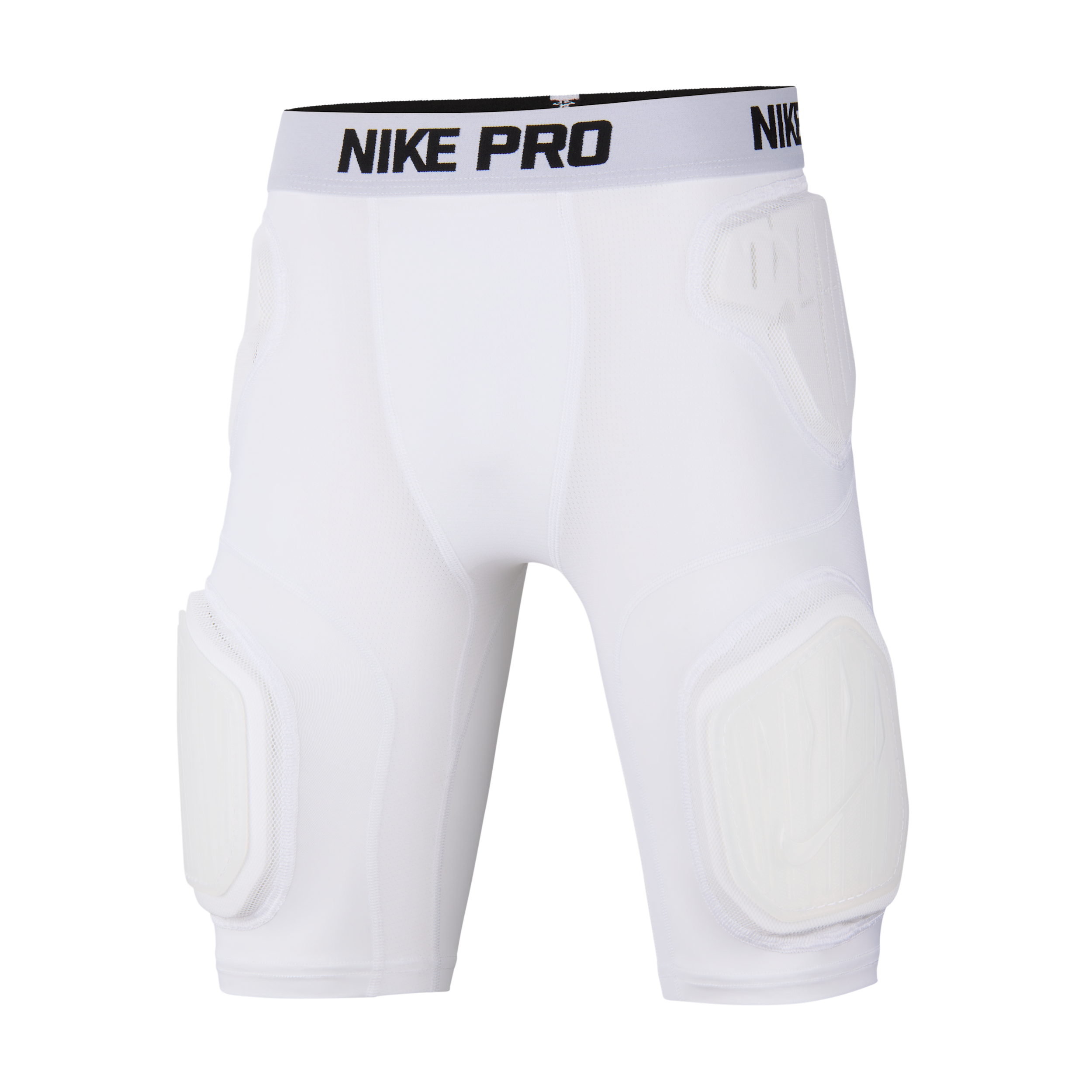 Nike Pro Big Kids' HyperStrong Hardplate Shorts in White | N1013623-101