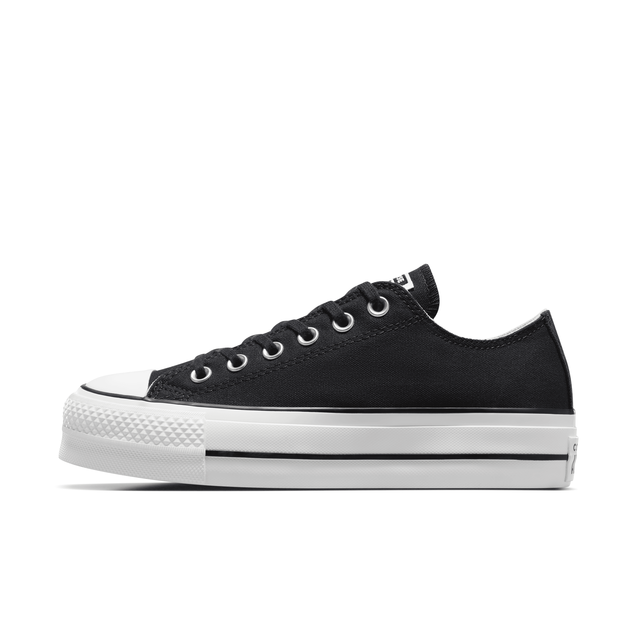 Converse Ctas Lift Ox Sneakers In Black