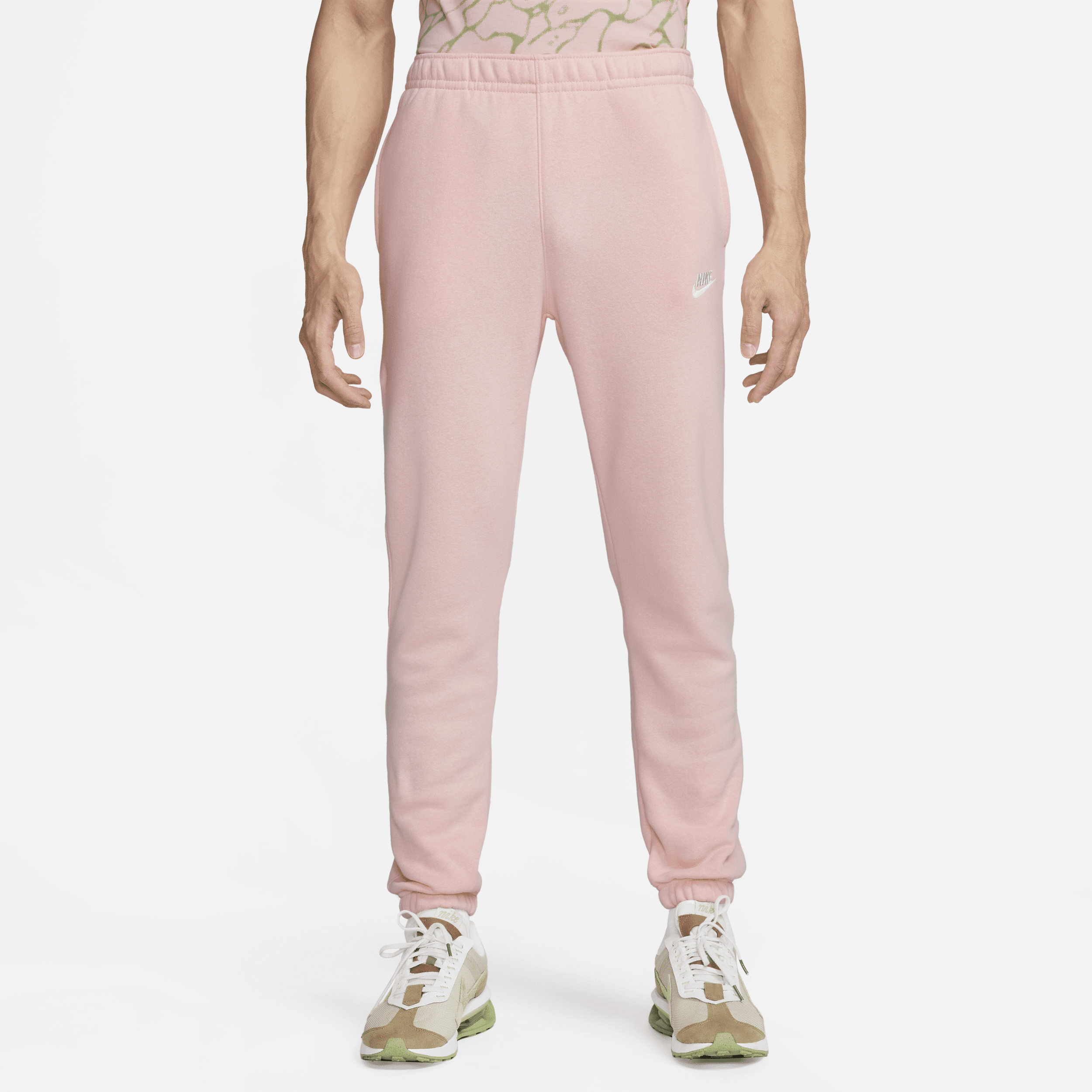 Nike Men's  Sportswear Club Fleece Pants In Pink