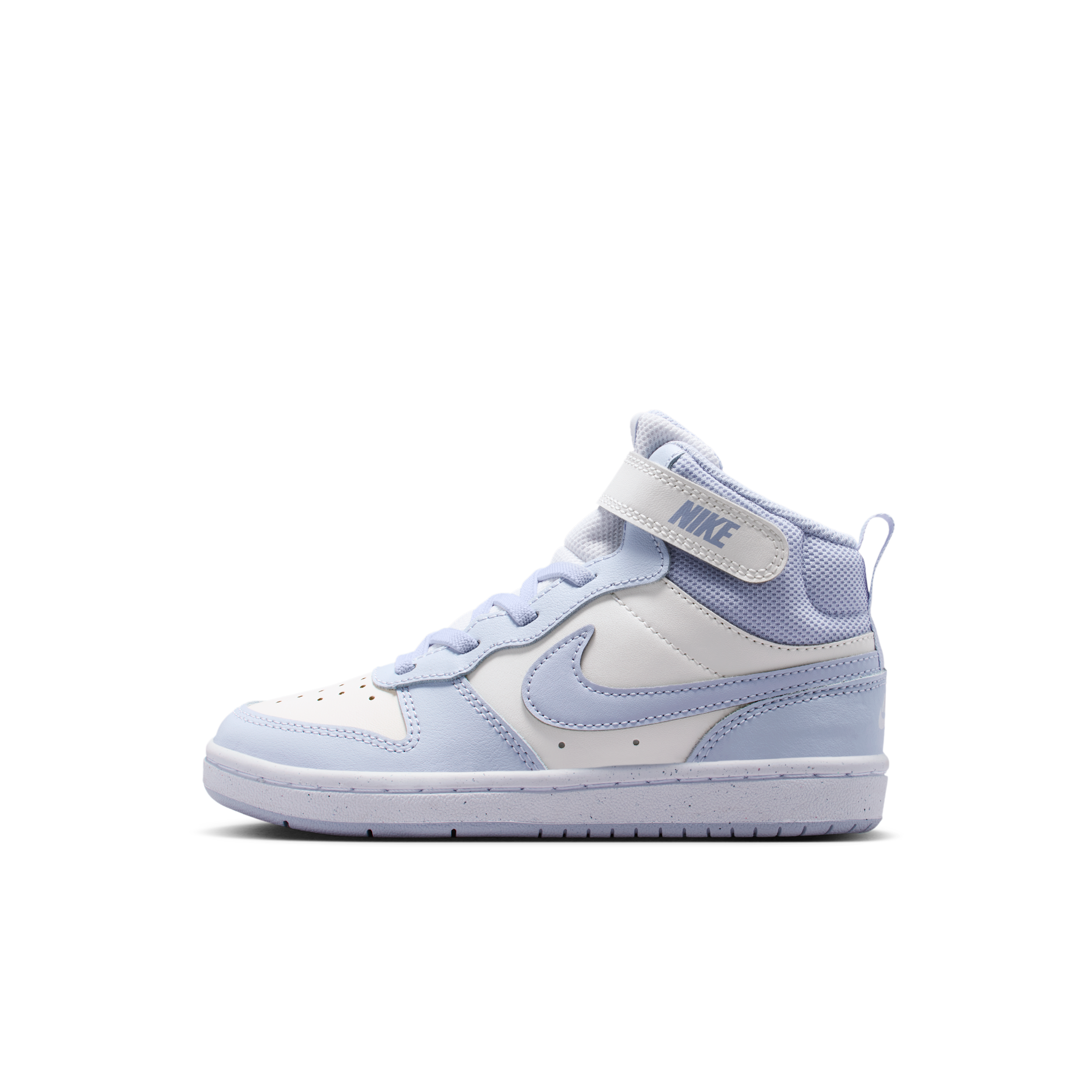 Nike Kids' Court Borough Mid 2 High Top Sneaker Little Kid Shoes (Lavender/White) - Size 1.0 M