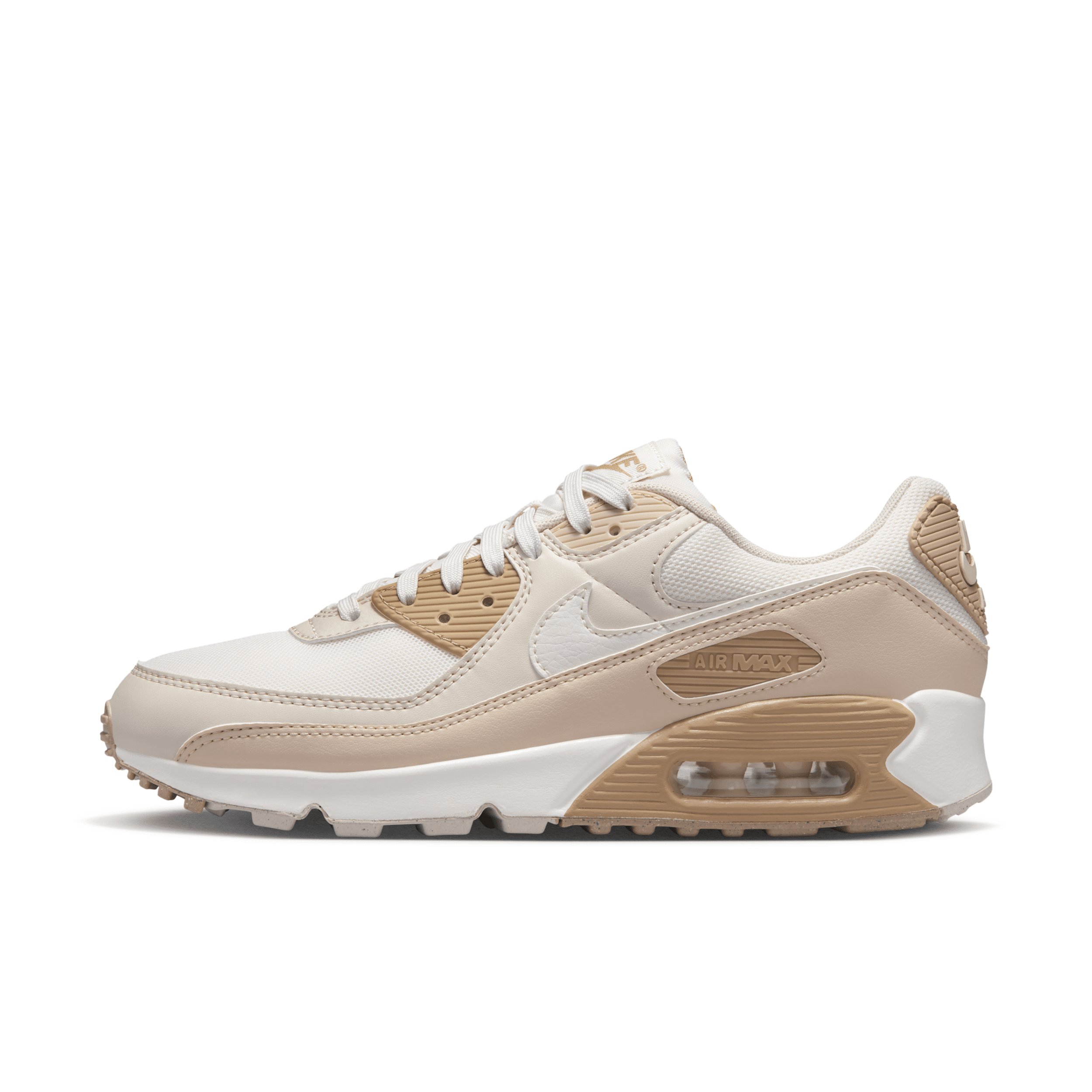 Shop Nike Women's Air Max 90 Shoes In Grey