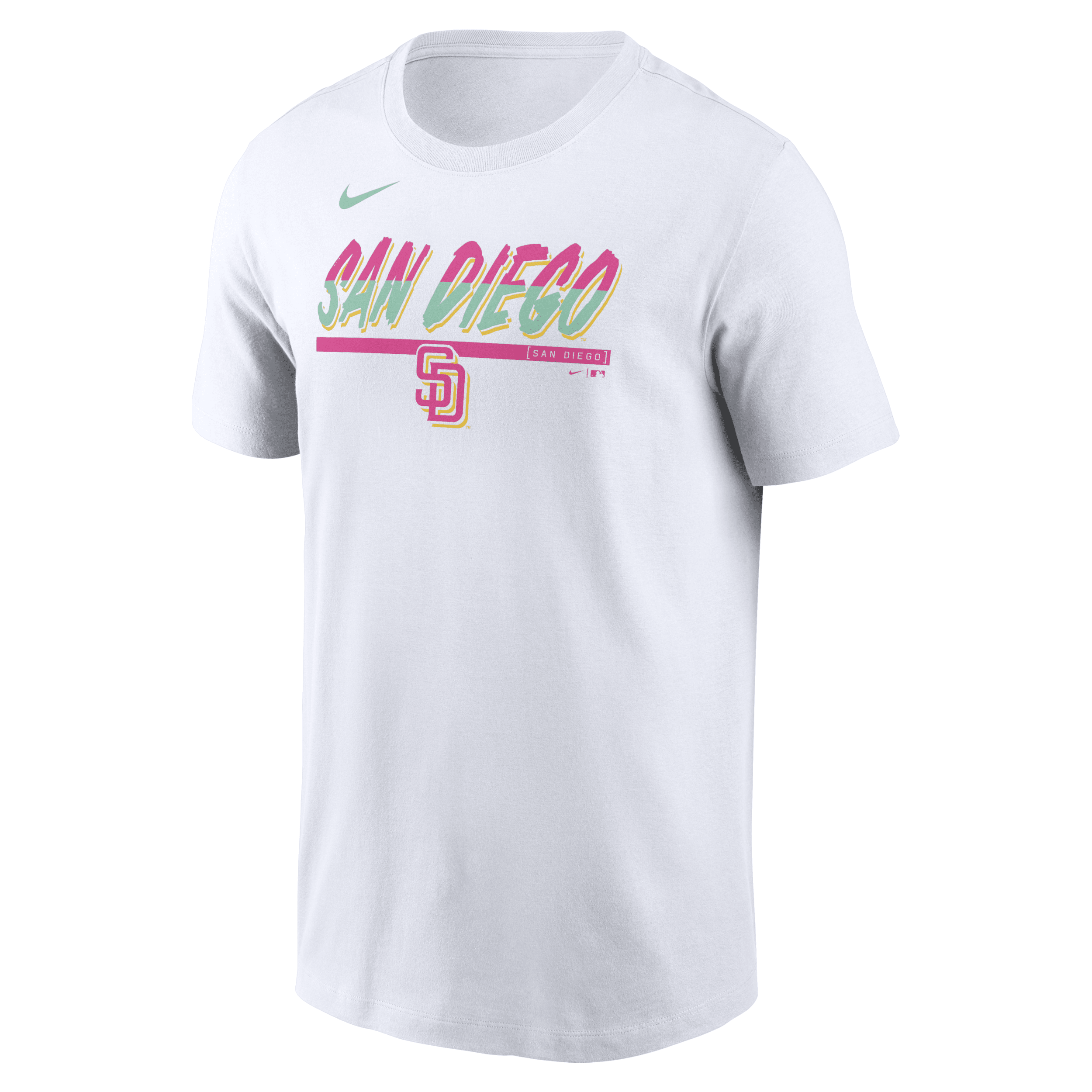 Nike San Diego Padres City Connect Speed  Men's Mlb T-shirt In White