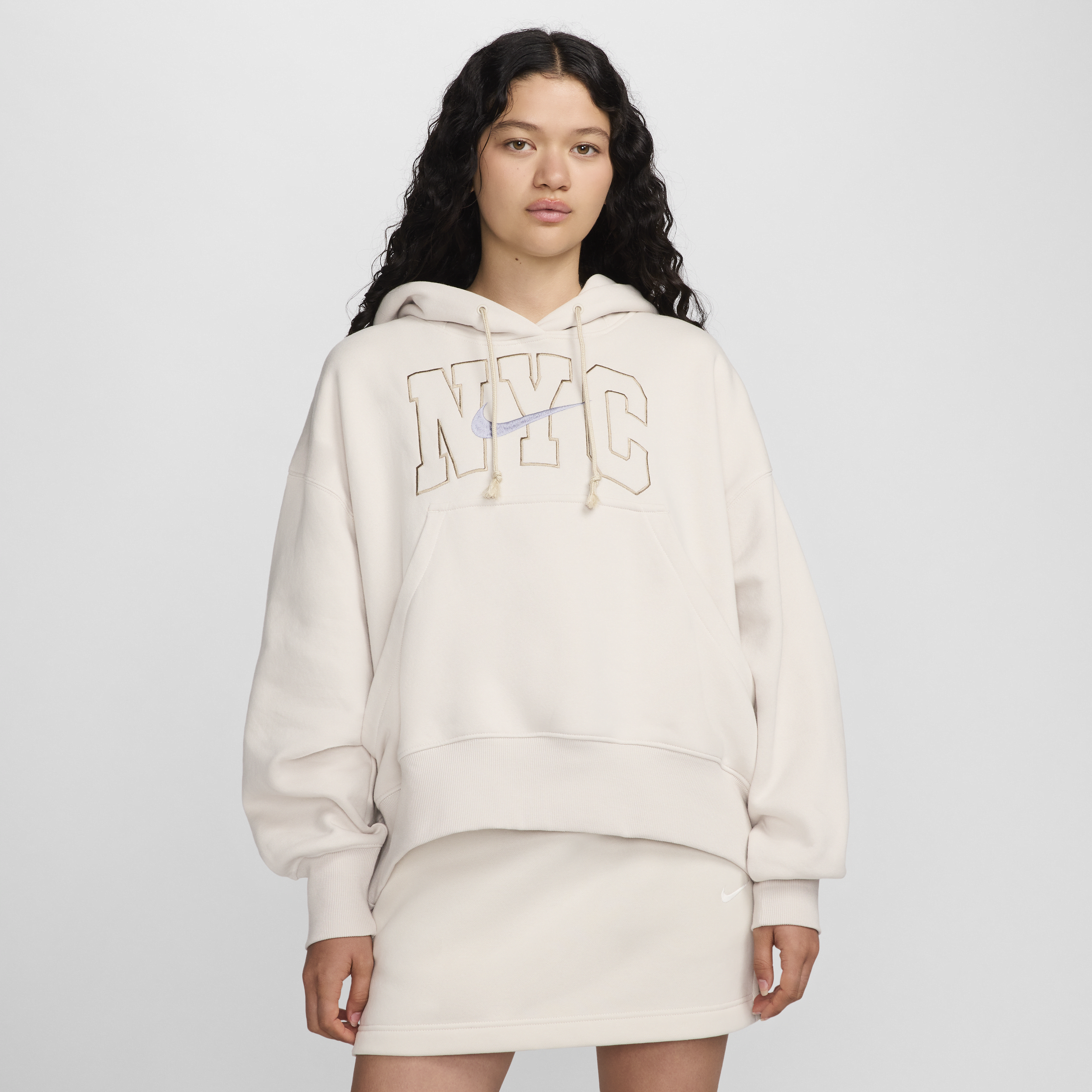 Nike Women's  Sportswear Phoenix Fleece Over-oversized Hoodie In Brown