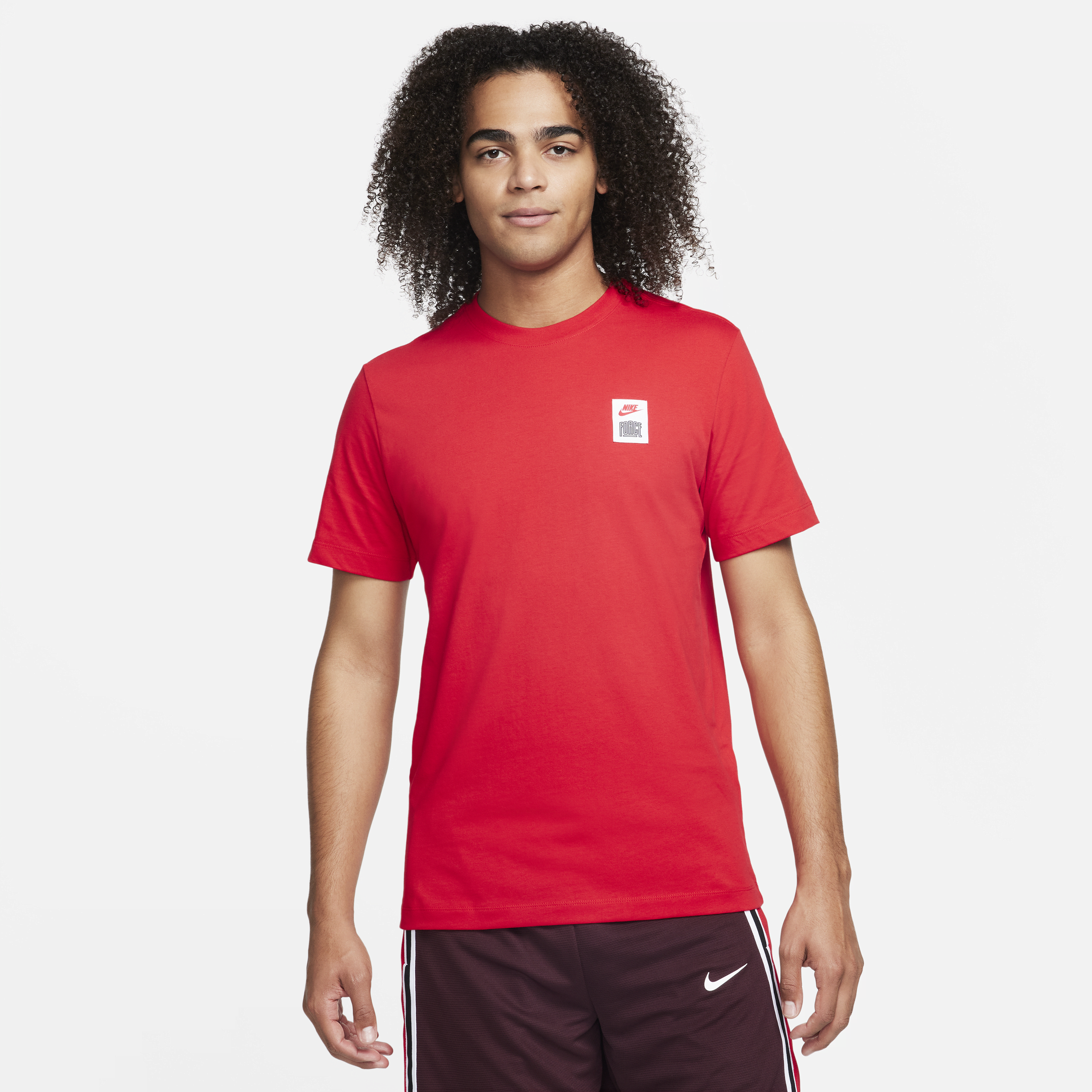 Nike Men's Basketball T-shirt In University Red