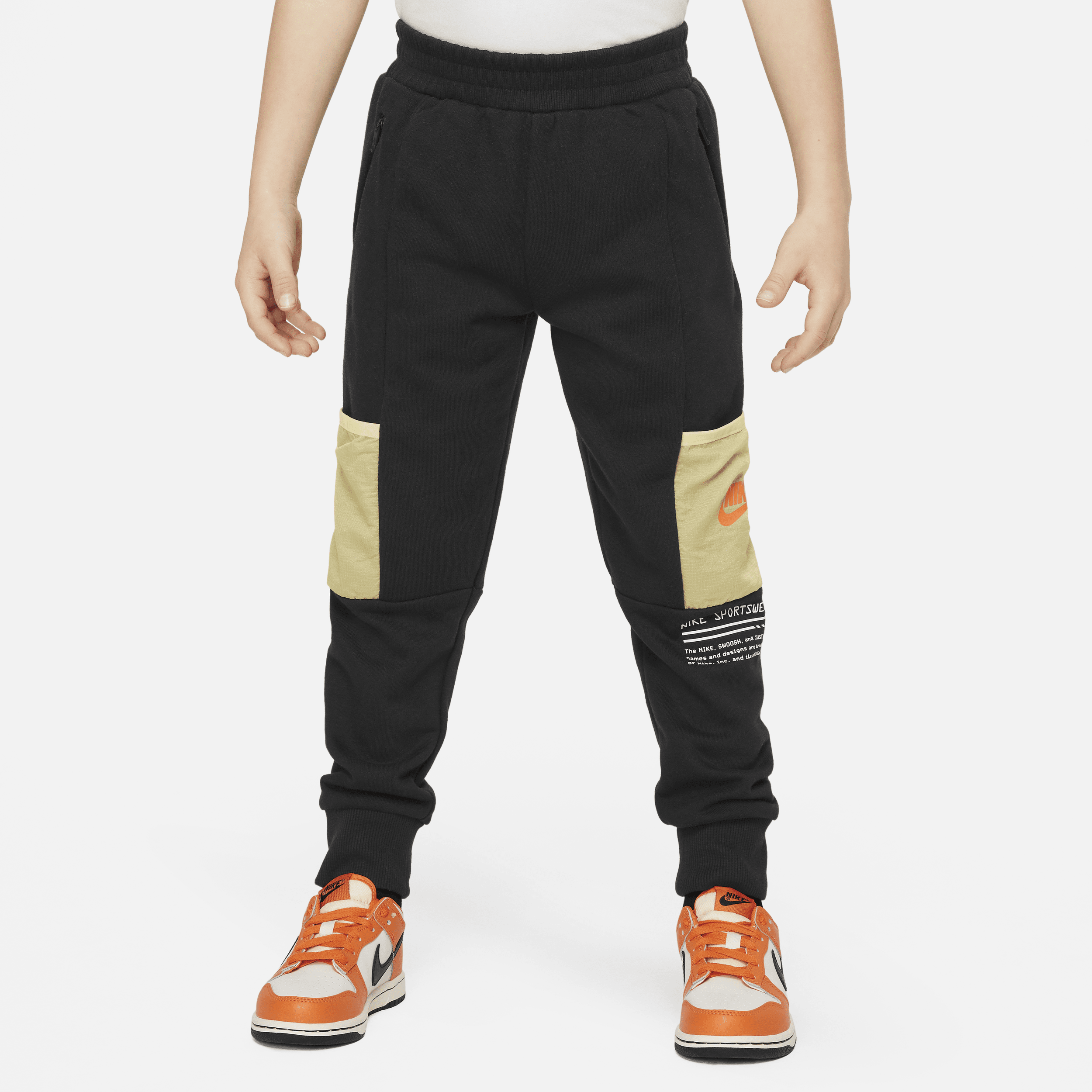 Nike Sportswear Paint Your Future Little Kids' French Terry Pants In Black