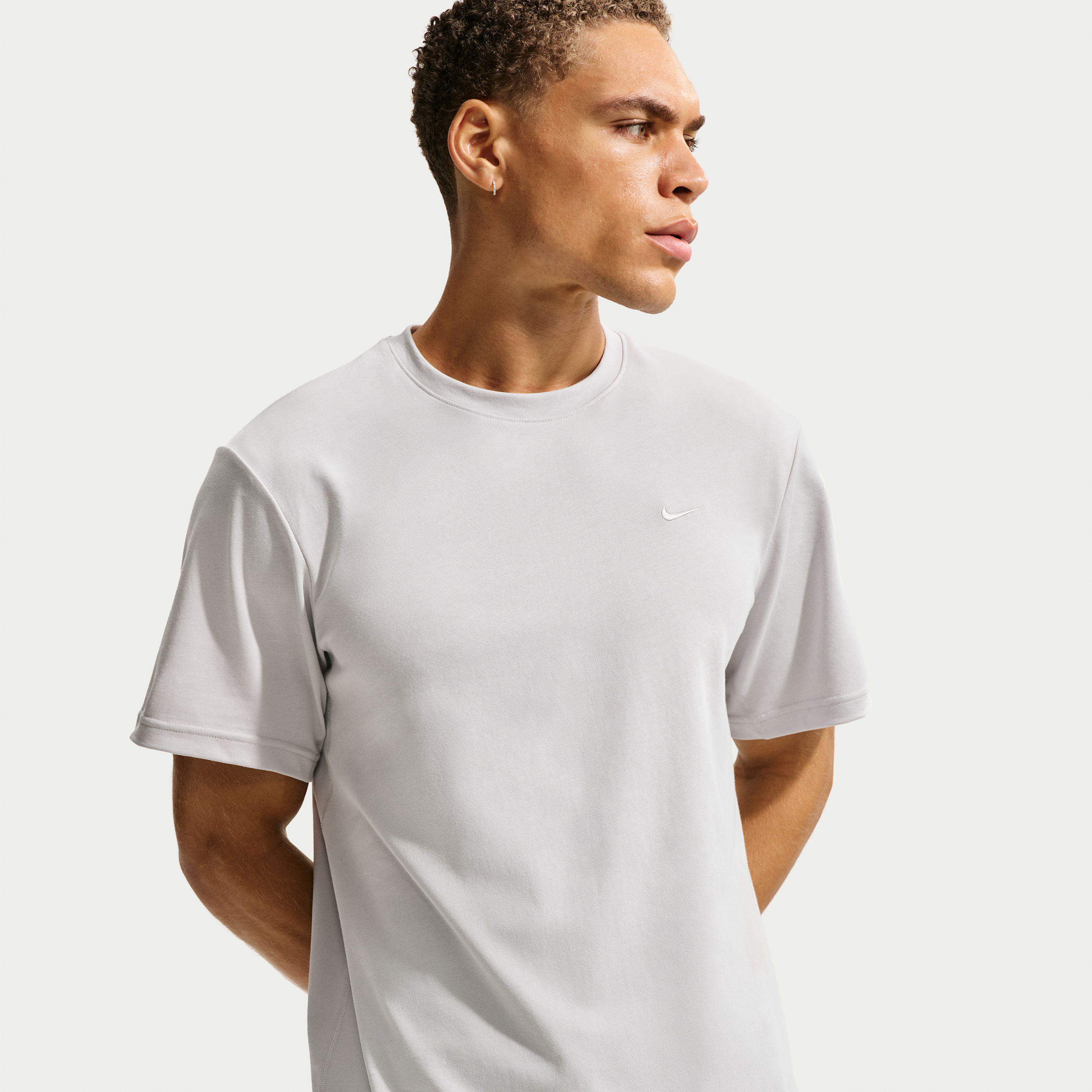 Nike Mens Dri-FIT Primary Statement Short Sleeve T-Shirt - - Grey Fog / Grey Fog