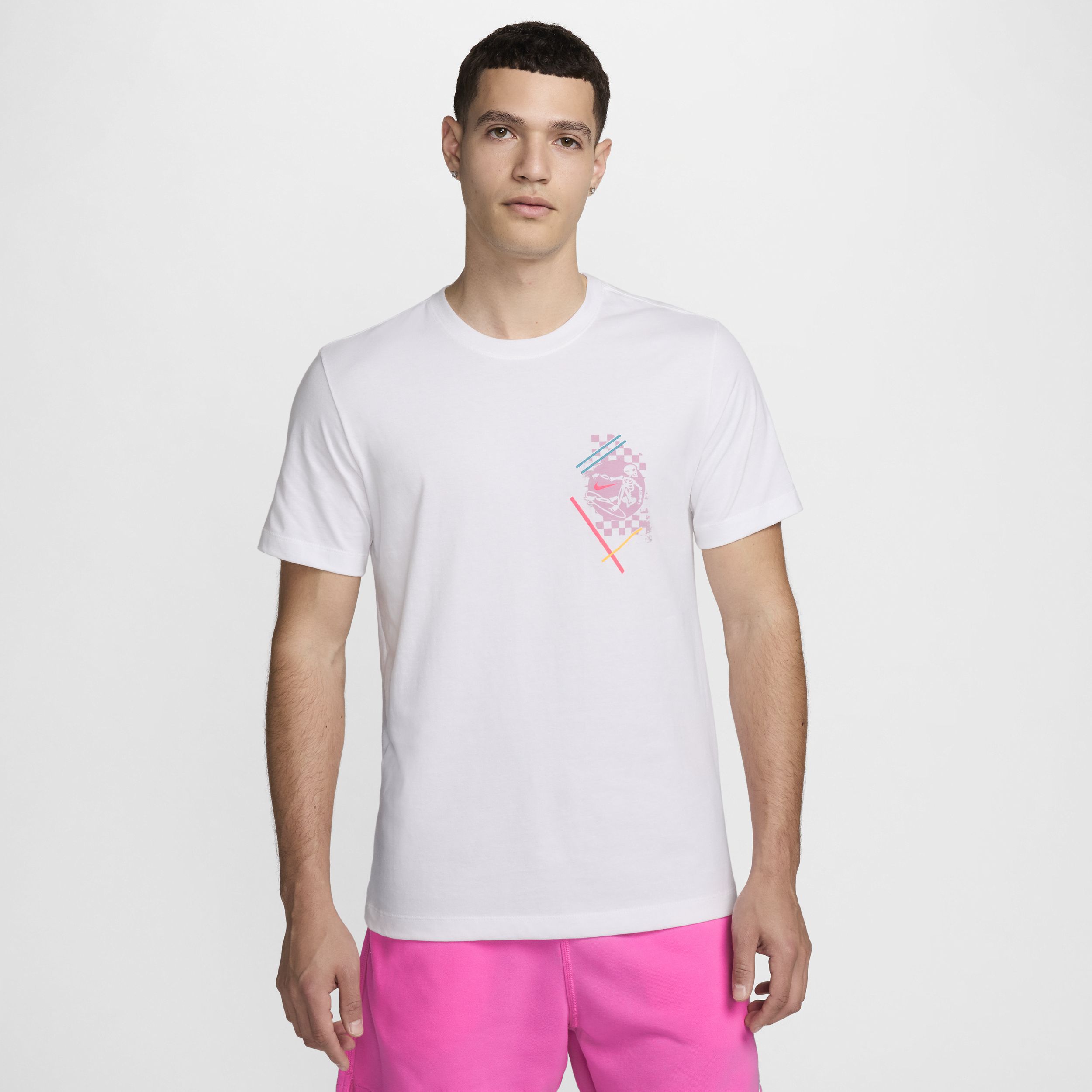 Shop Nike Men's  Sportswear Crew-neck T-shirt In White