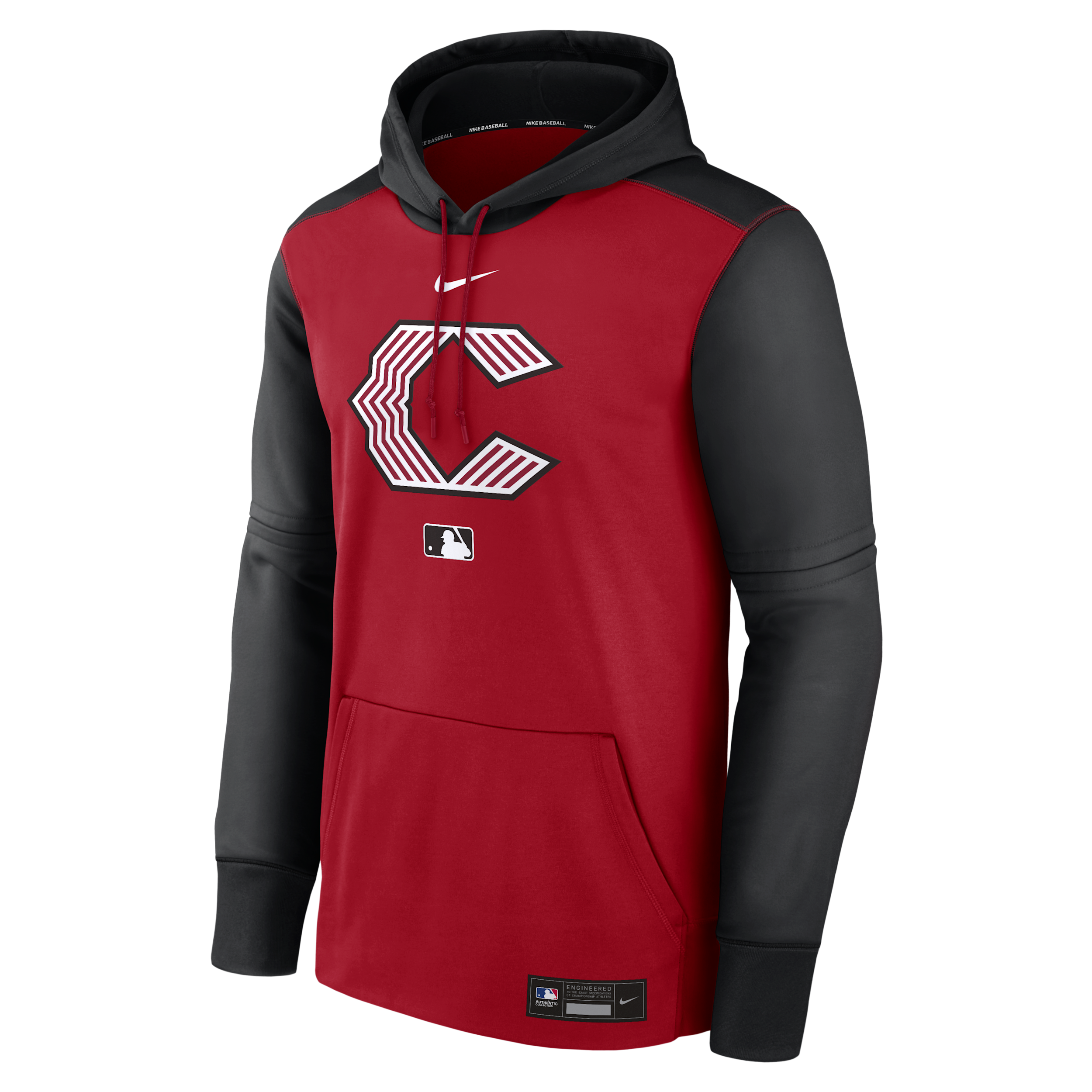 Men's Cincinnati Reds Authentic Collection City Connect Nike Therma MLB Pullover Hoodie in Red | NAC30JCIRED-YQN