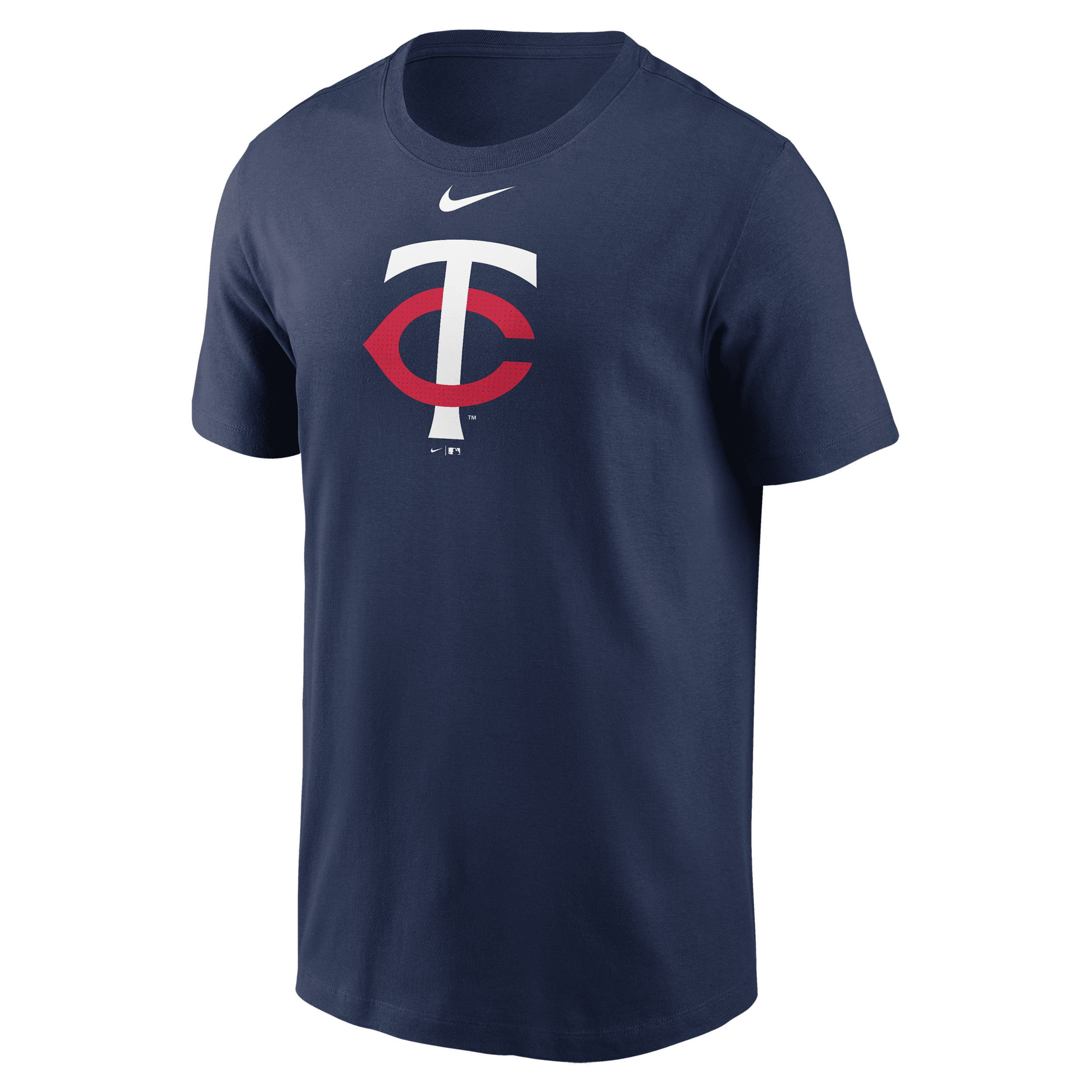 Nike Men's Navy Minnesota Twins Fuse Logo T-shirt In Blue