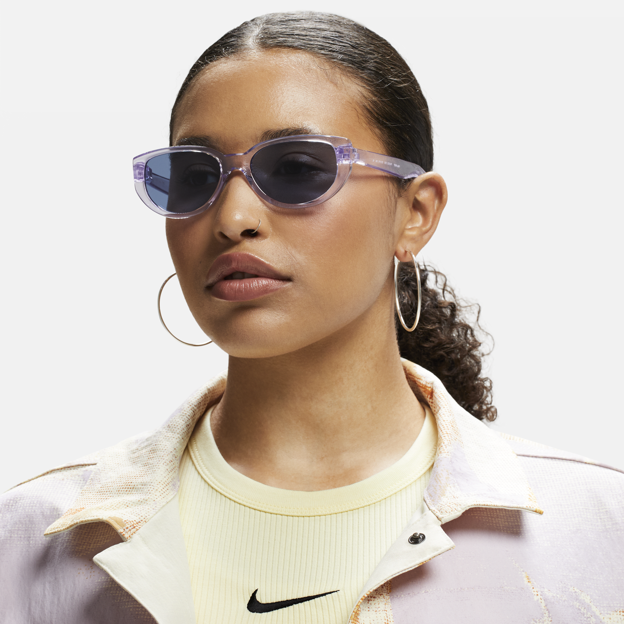 Shop Nike Unisex Nv07 Sunglasses In Purple