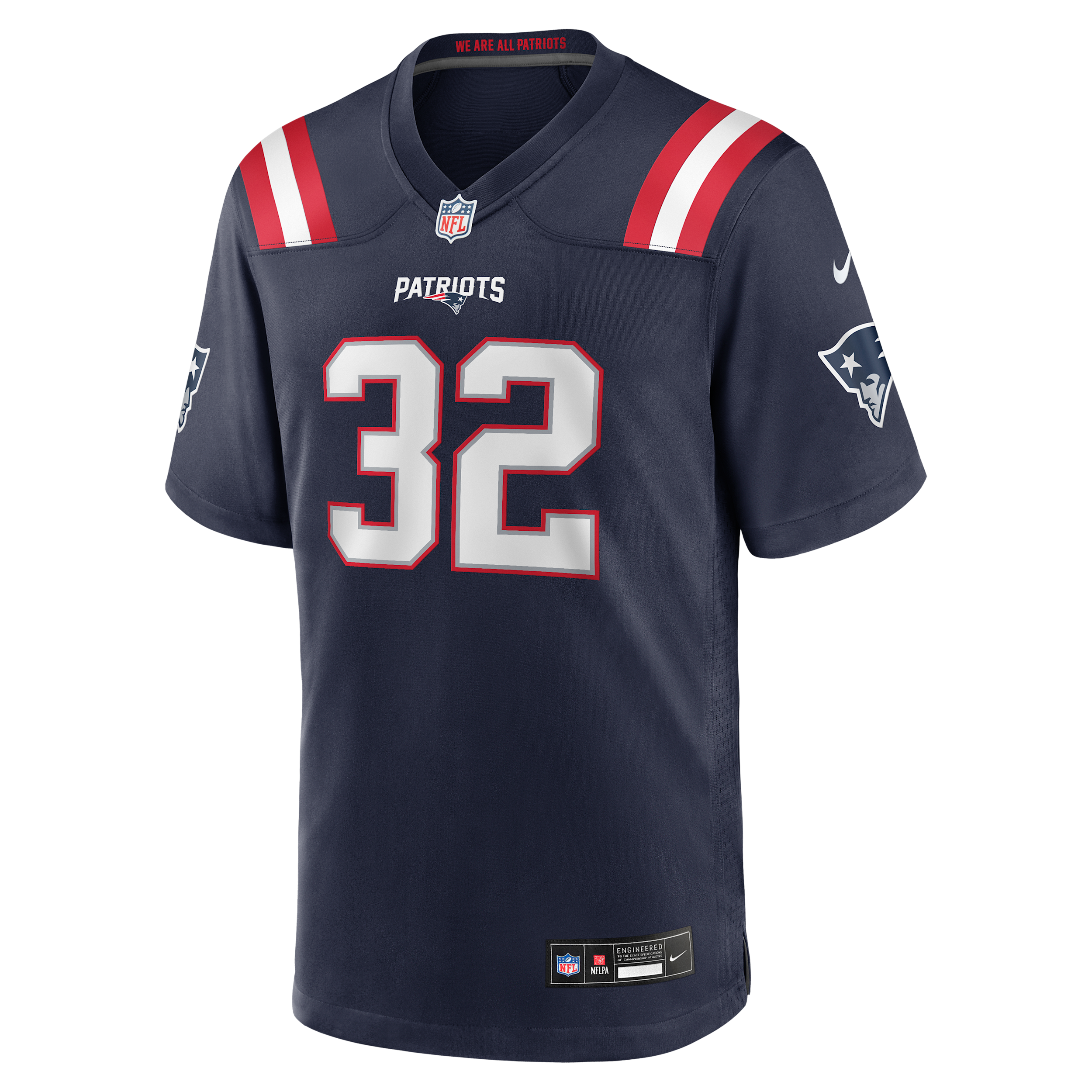 TreVeyon Henderson New England Patriots Nike Men's NFL Game Jersey in Blue | 67NMNPGH8KF-14Y
