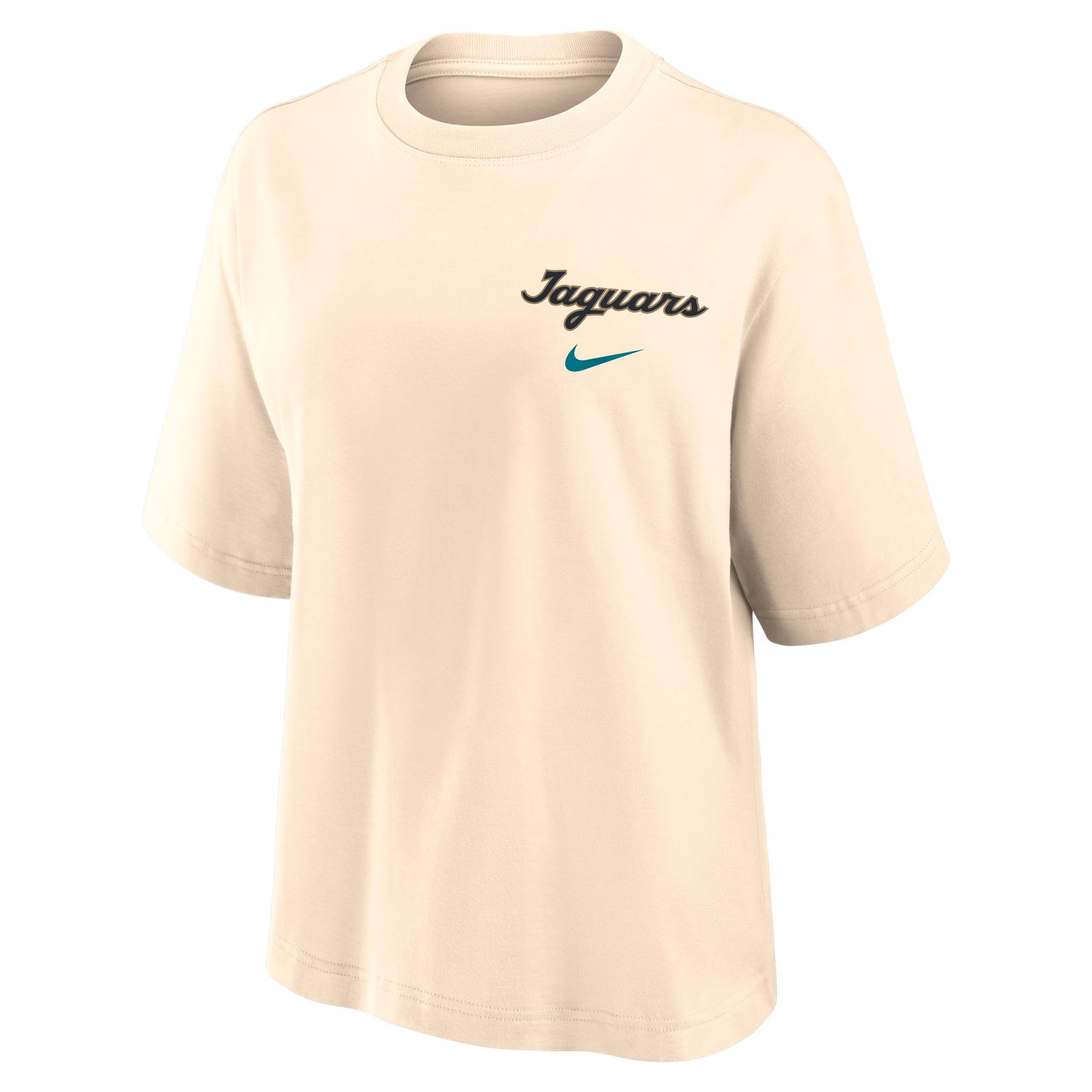 Jacksonville Jaguars Rivalries Collection Boxy Nike Women's NFL T-Shirt in Brown | 01CM15A9N-MCF
