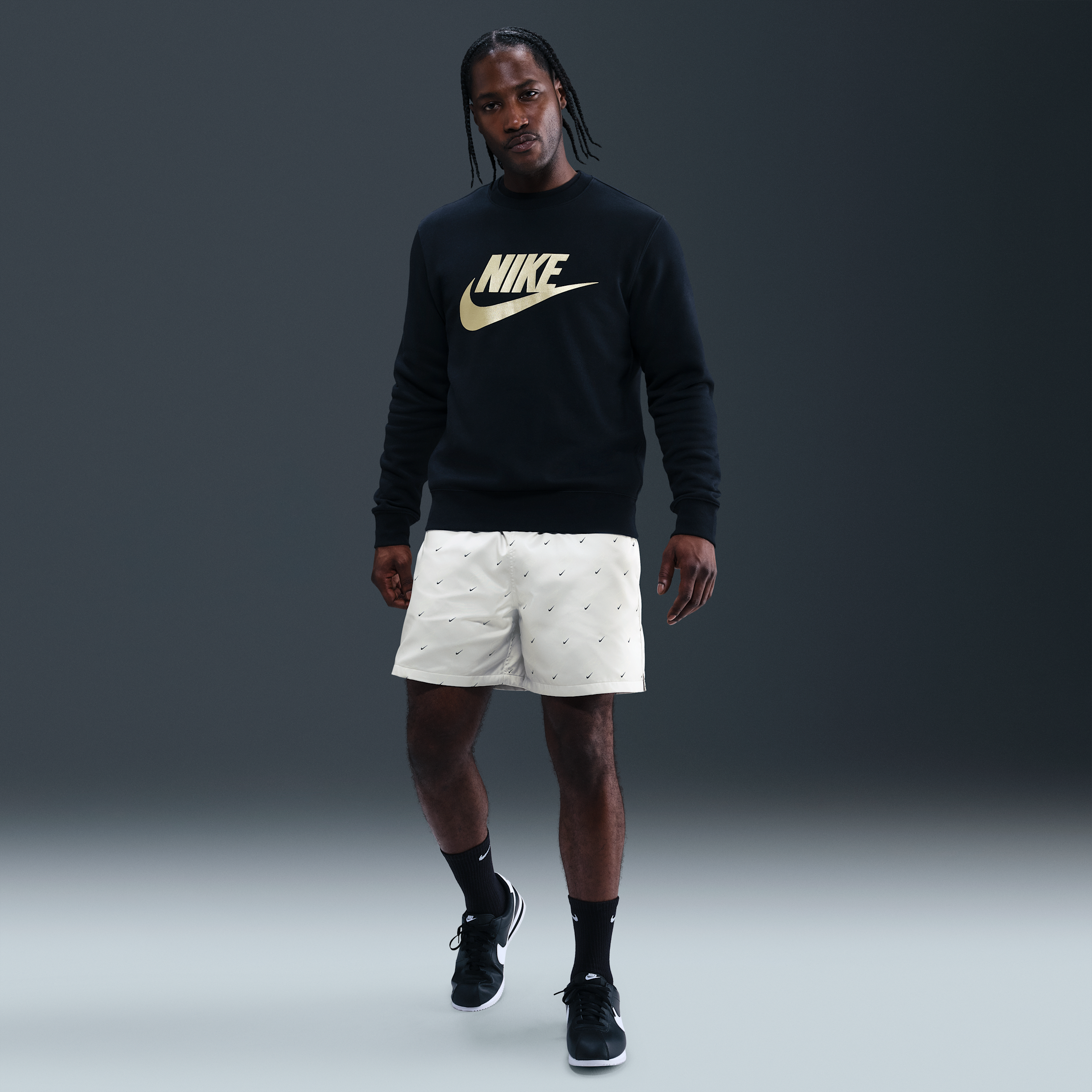 Nike Men's Club Flow Shorts In Gray
