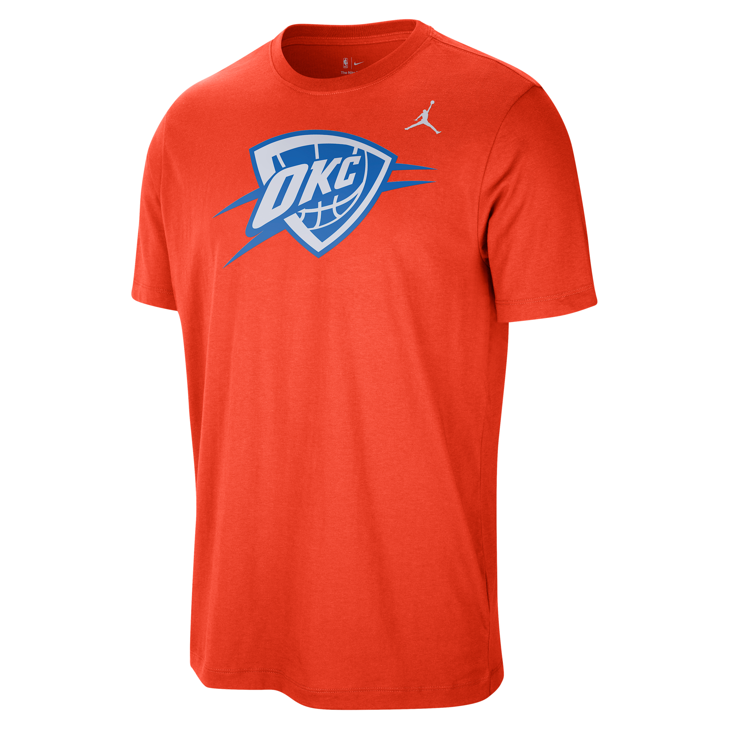 Men's Oklahoma City Thunder Essential Jordan Statement T-Shirt in Orange | IM8836-891
