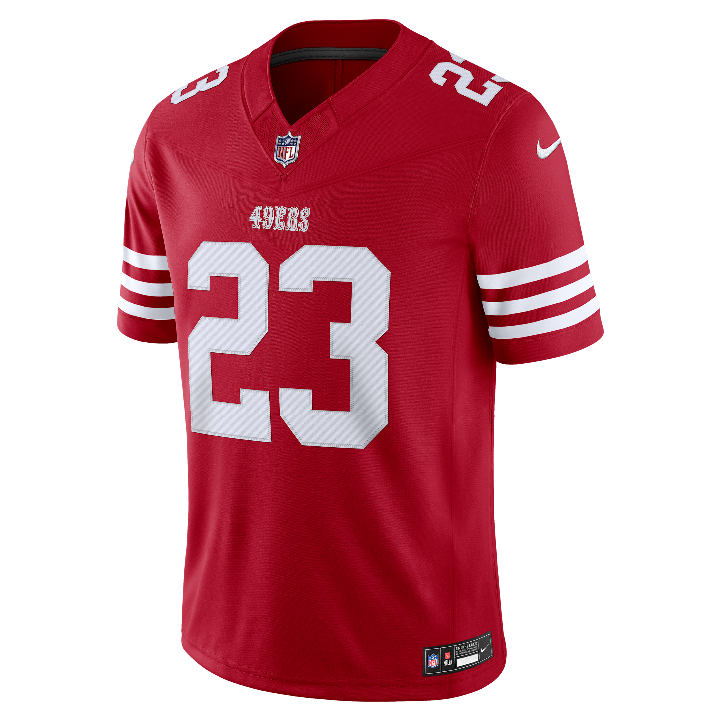 Christian McCaffrey San Francisco 49ers Nike Men's Dri-FIT NFL Stitched Limited Jersey in Red | 37NMSALH9BF-YFY