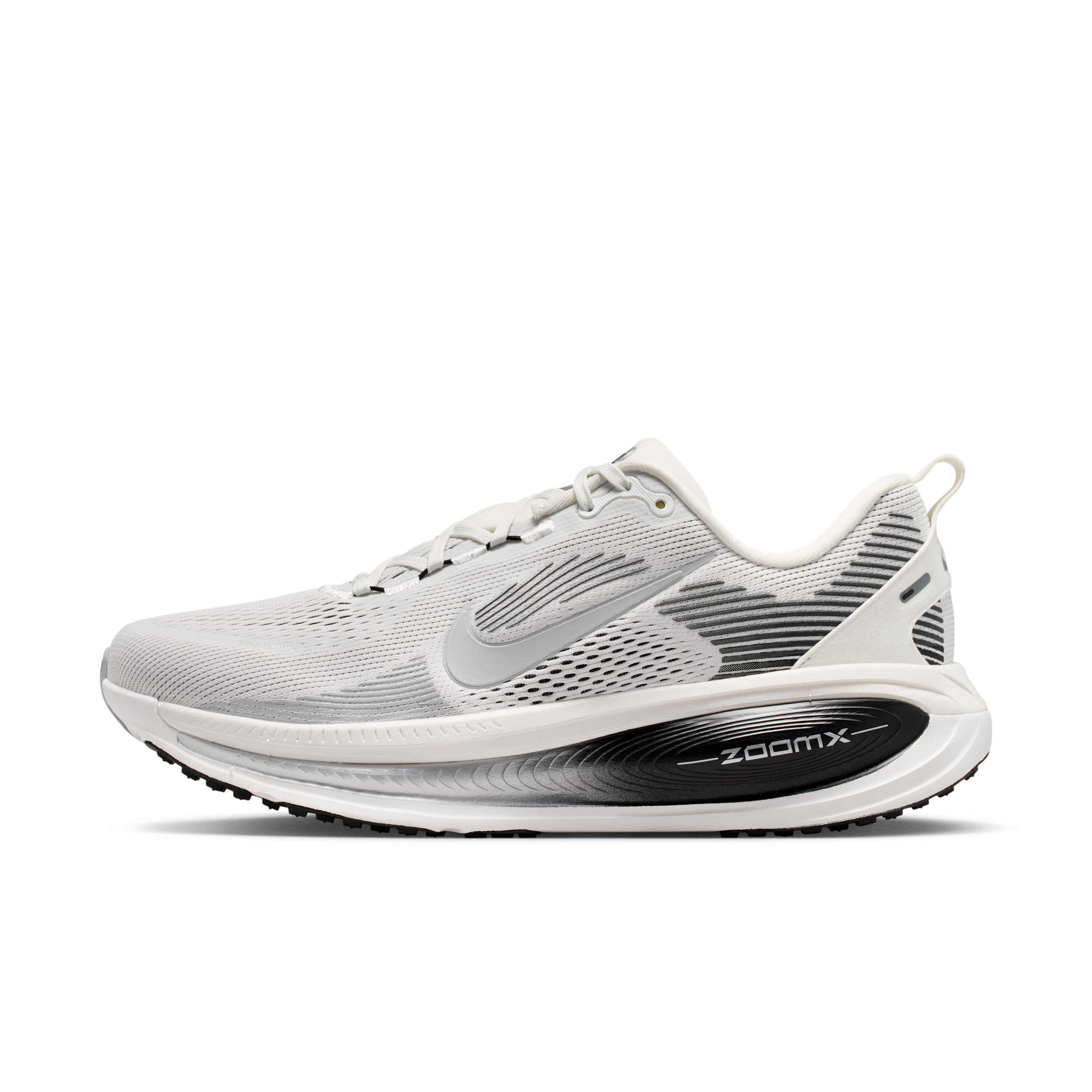 Nike Men's Vomero 18 Running Shoes, Size 7, White/Metallic Silver/Black