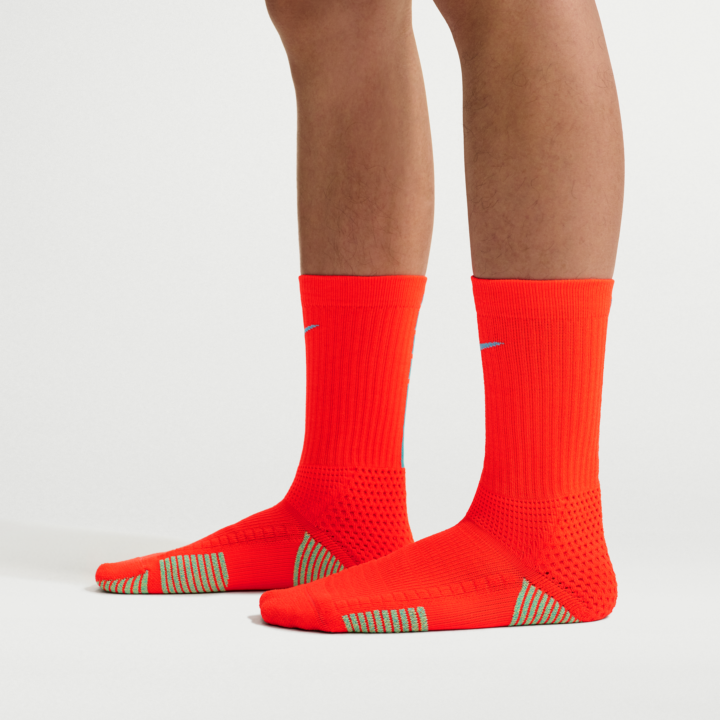 Nike Elite 2.0 Cushioned Crew Socks - 1 Pair, Men's, Medium, Bright Crimson/Lemon