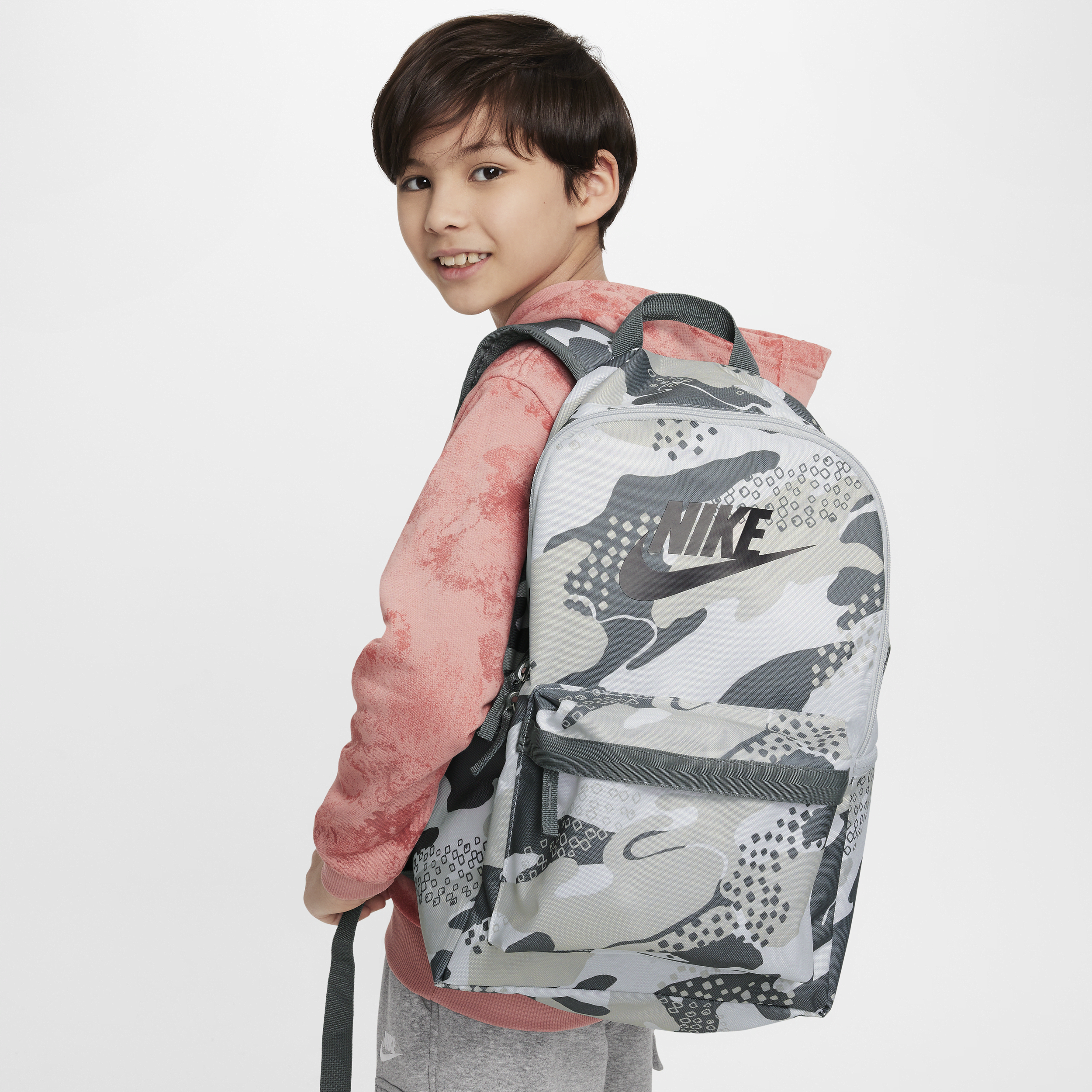Shop Nike Heritage Kids' Backpack (25l) In Grey