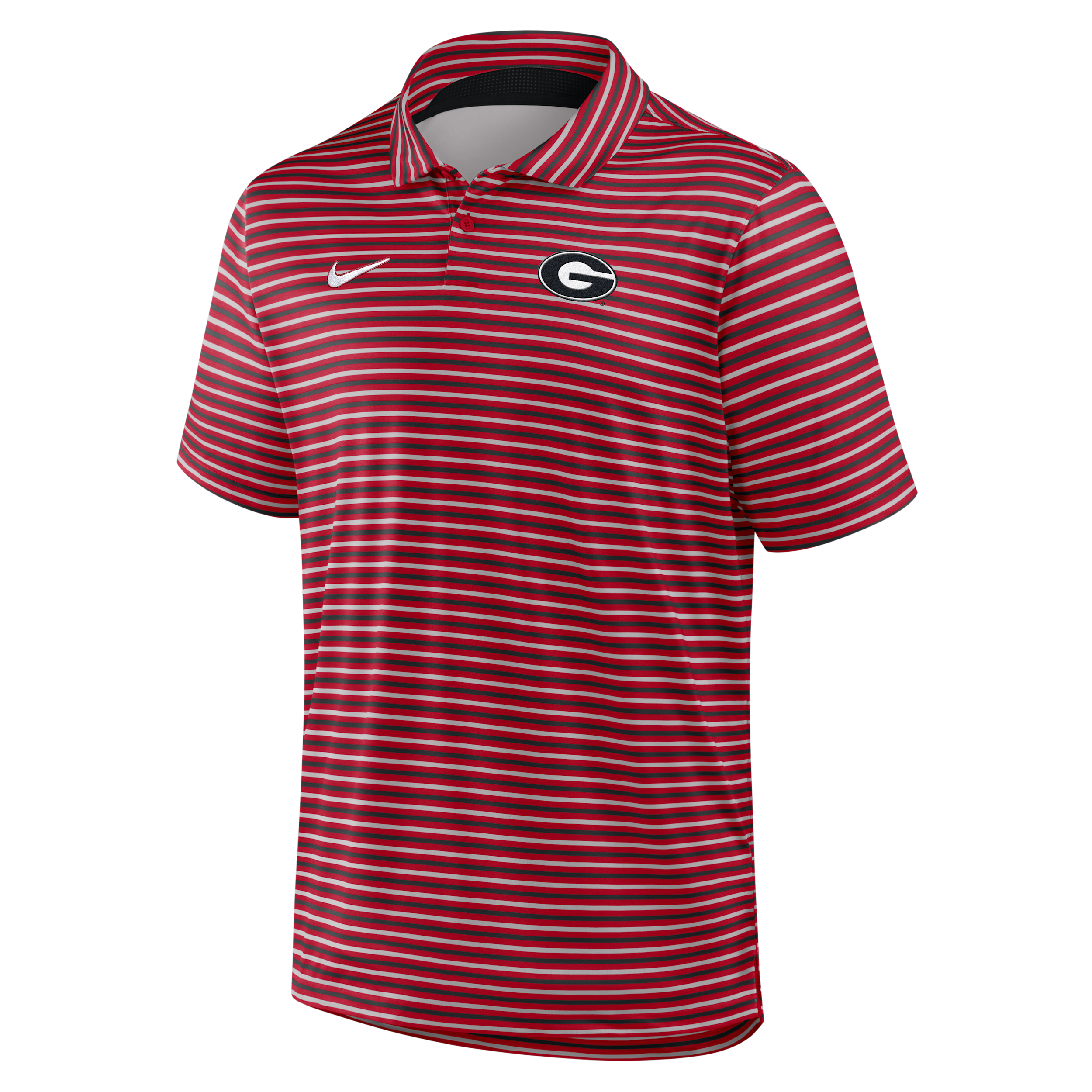 Nike Men's Red Georgia Bulldogs 2025 Coaches Premium Tour Stripe Dri-fit Polo Shirt - Red