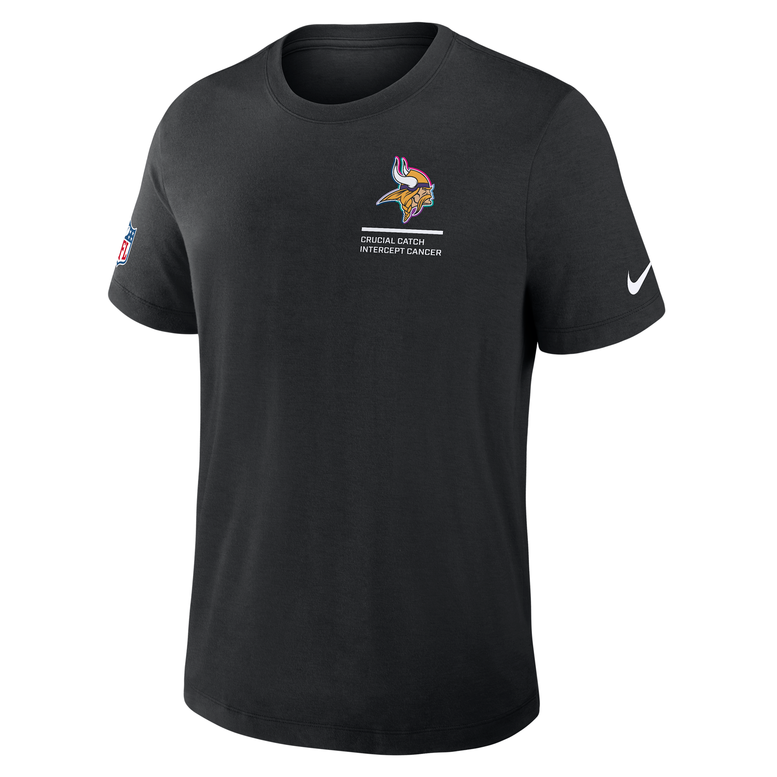 Nike Minnesota Vikings Crucial Catch  Men's Dri-fit Nfl T-shirt In Black