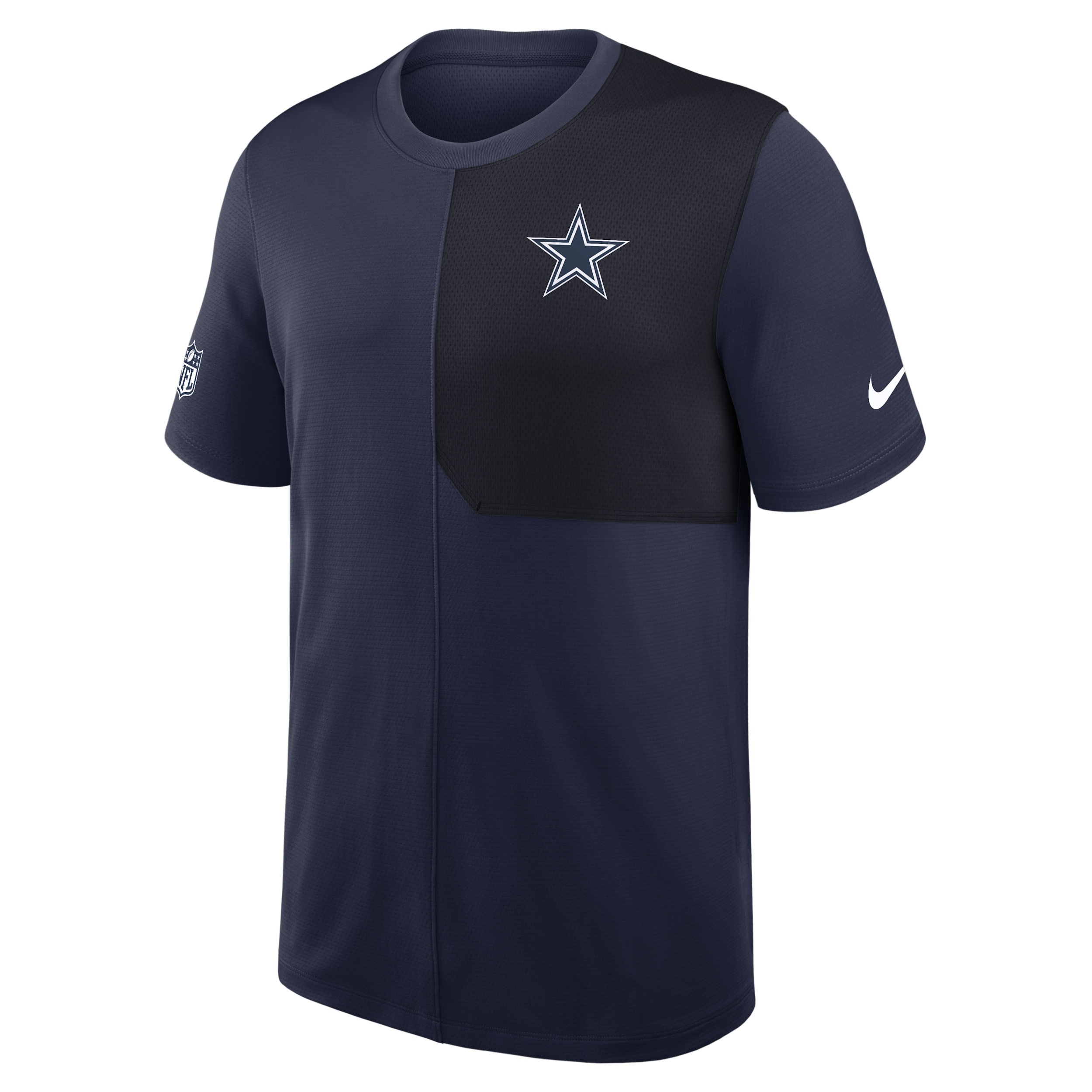 Dallas Cowboys Sideline Coach Nike Men's Dri-FIT NFL Top in Blue | 03B20CZD7RD-58P