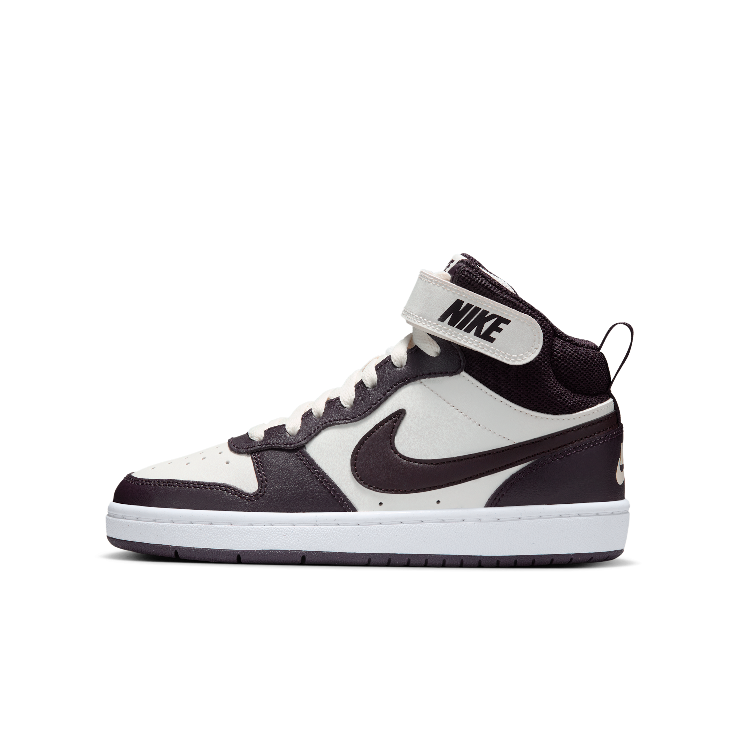 Nike Court Borough Mid 2 Big Kids' Shoes in White | CD7782-126