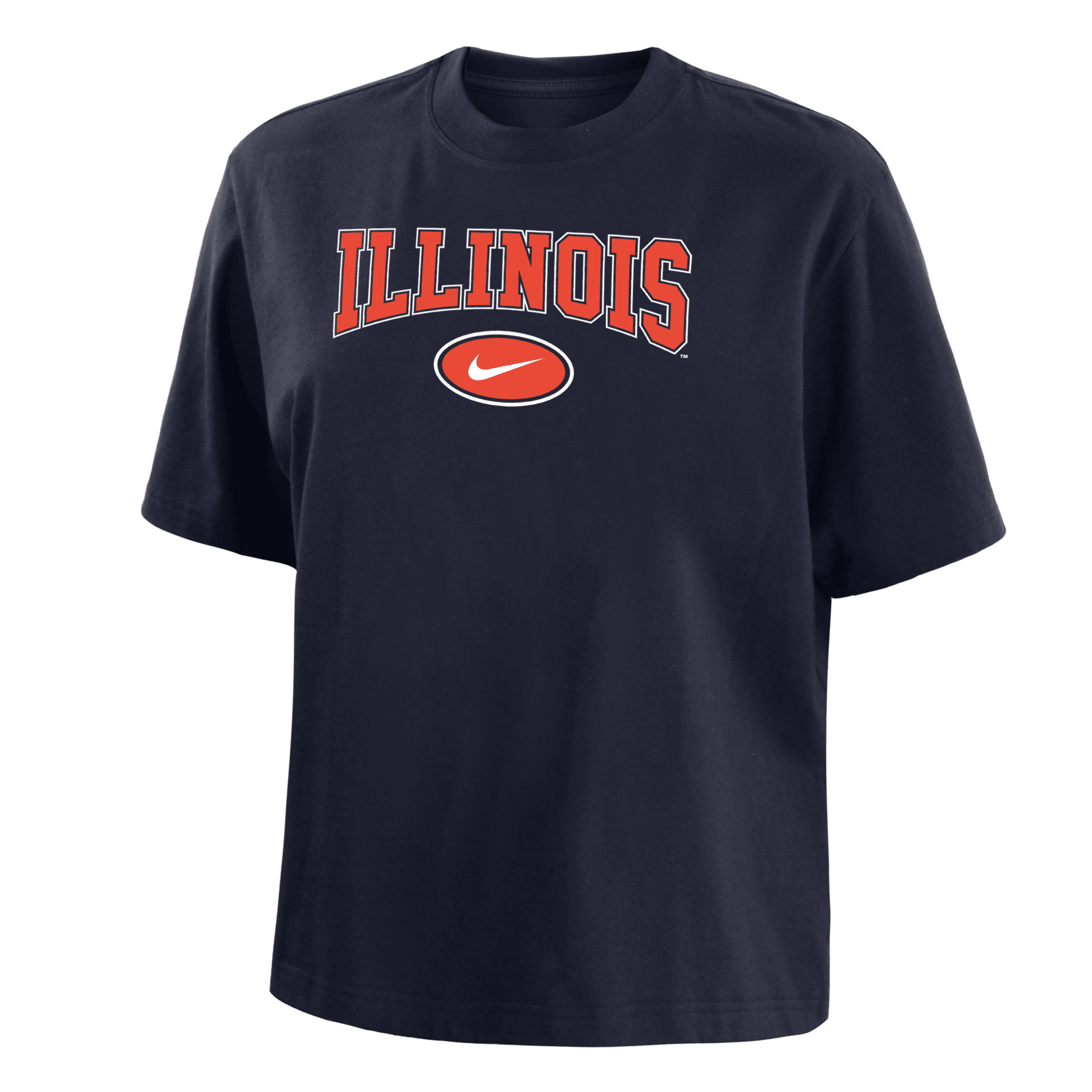 Nike Illinois  Women's College Boxy T-shirt In Blue