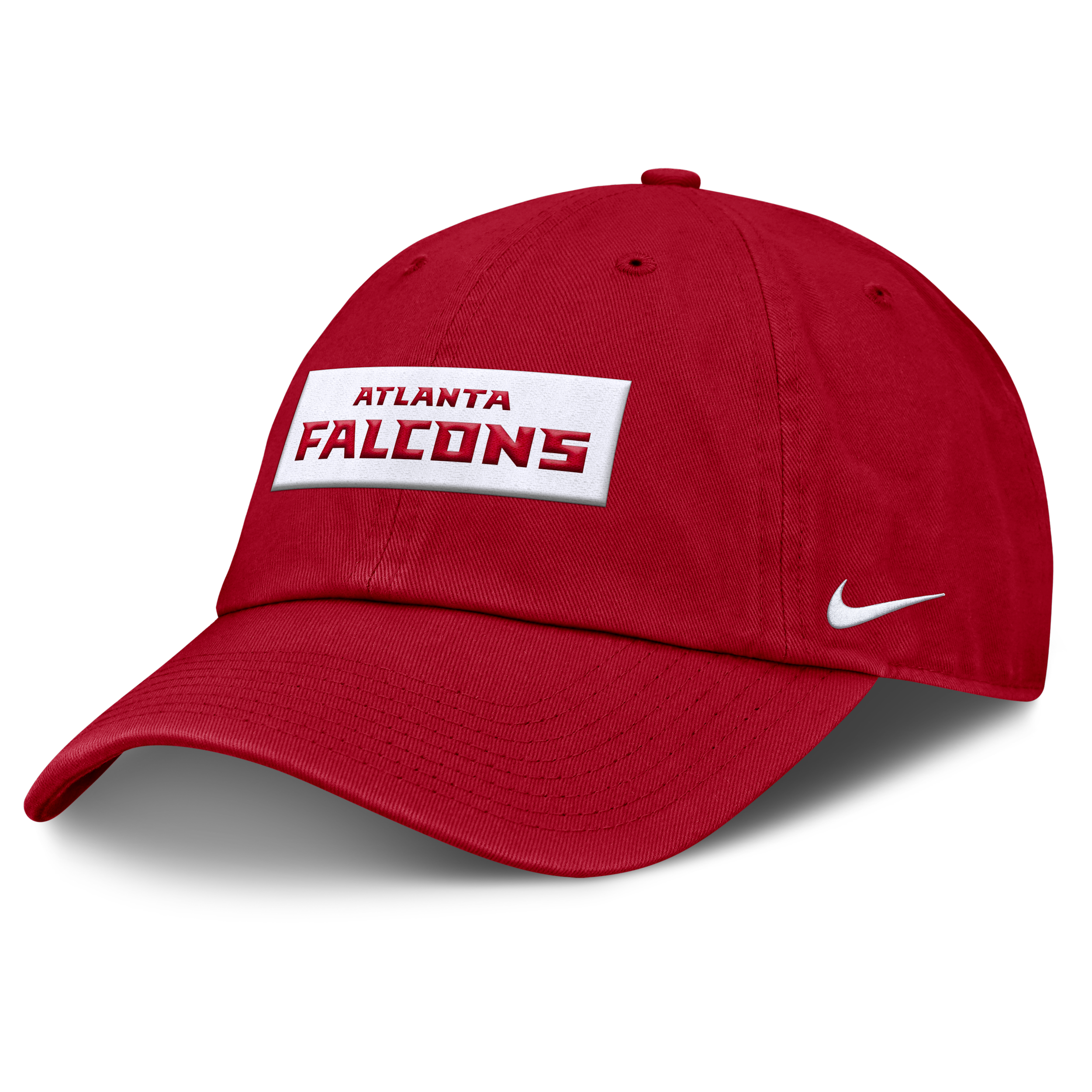 Atlanta Falcons Primetime Club Wordmark Nike Men's NFL Adjustable Hat in Red | NF026DL96-ZW0