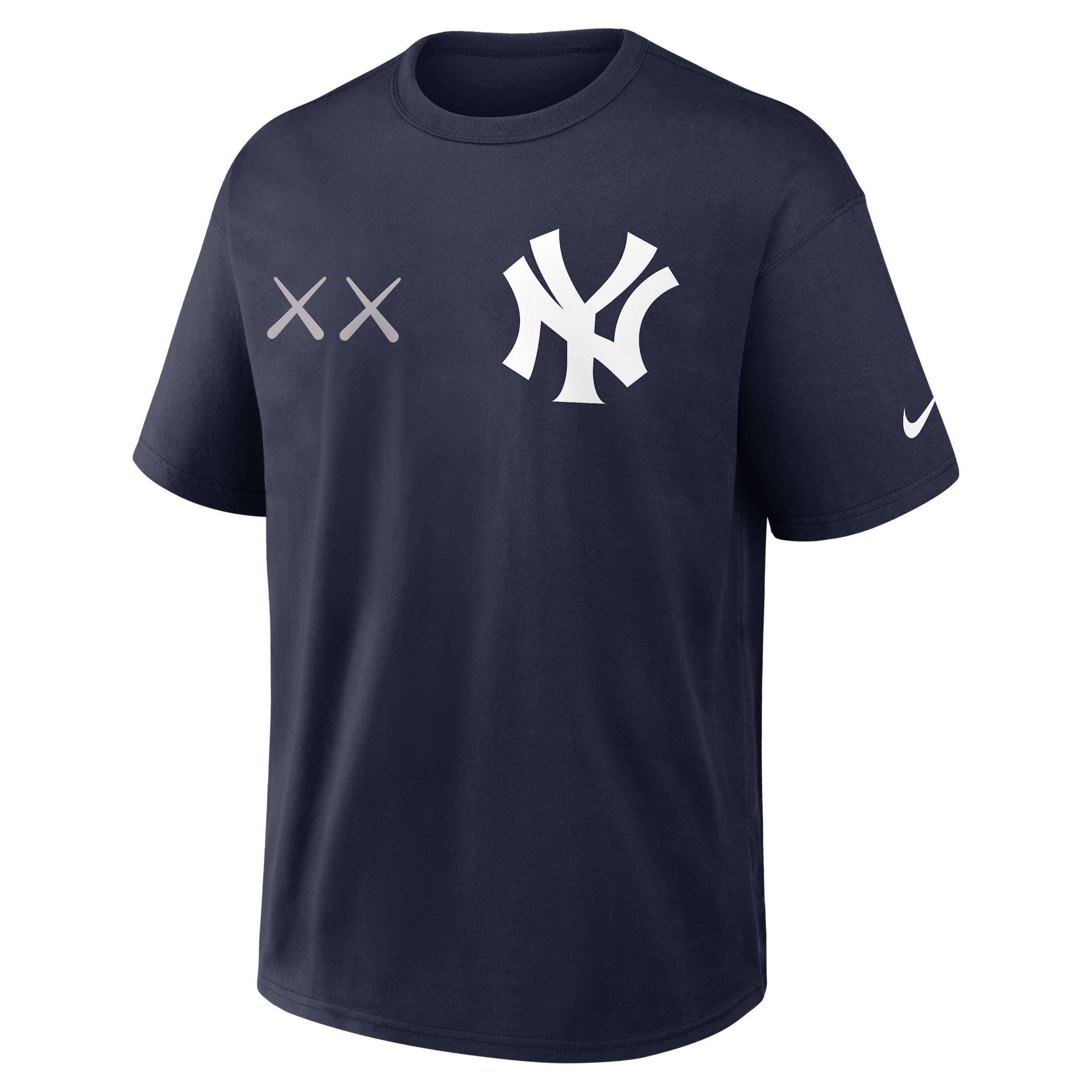 Aaron Judge New York Yankees Max90 Nike Men's x KAWS MLB T-Shirt in Blue | 04T641SKA4-3F3