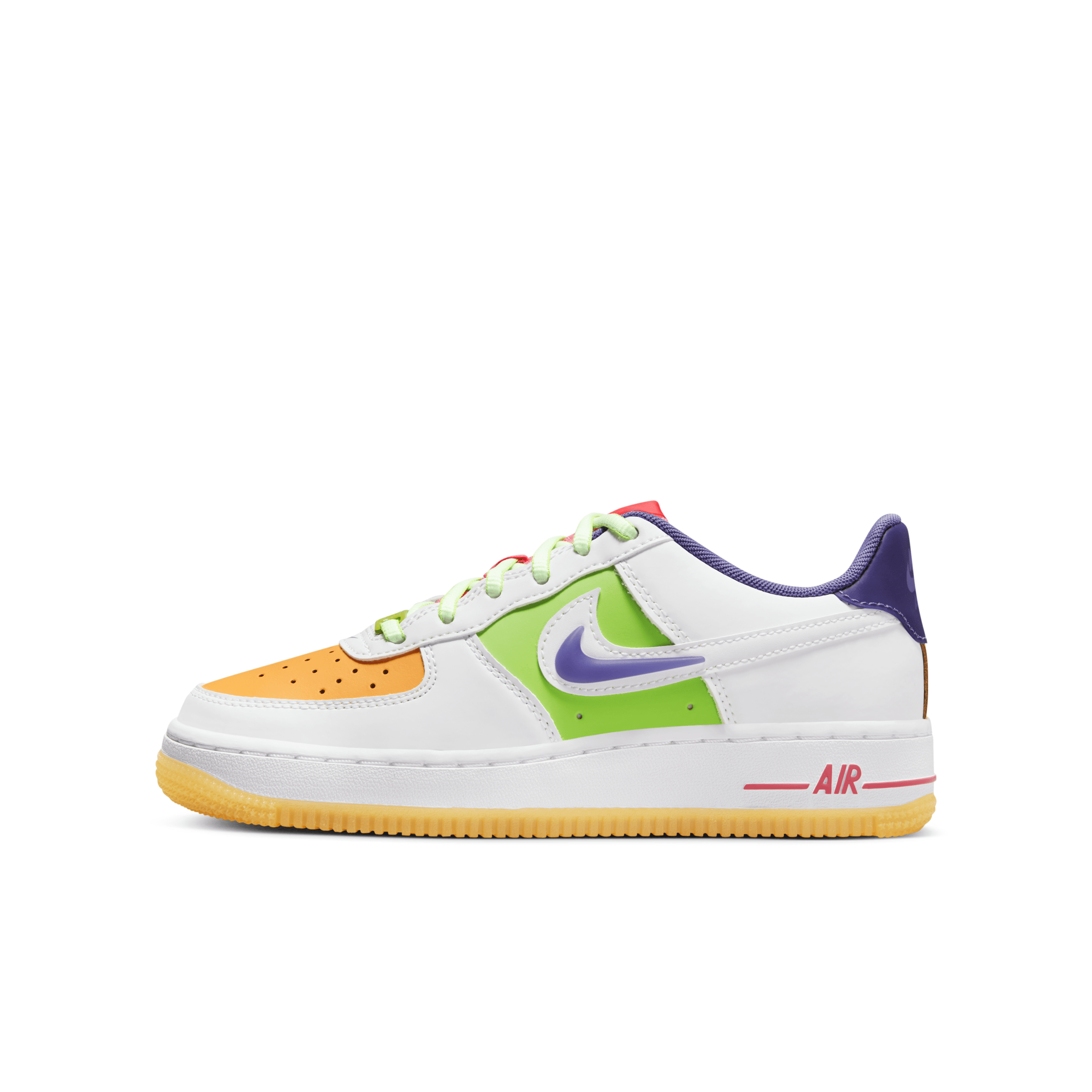 Nike Air Force 1 LV8 Big Kids' Shoes in White, Size: 6Y | Dx1787-100