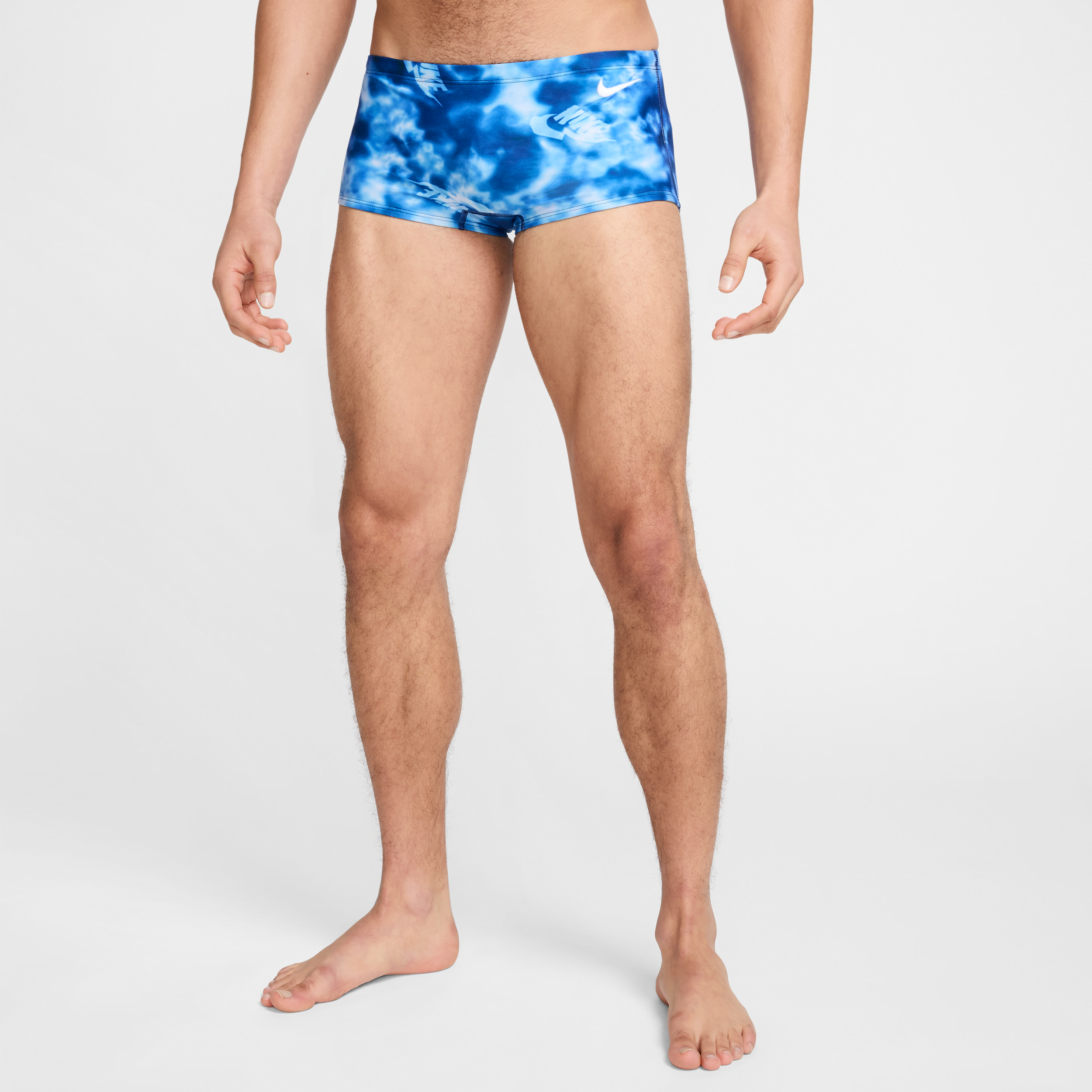Nike Men's Swim HydraStrong Square-Leg Briefs in Blue | NESSF023-400