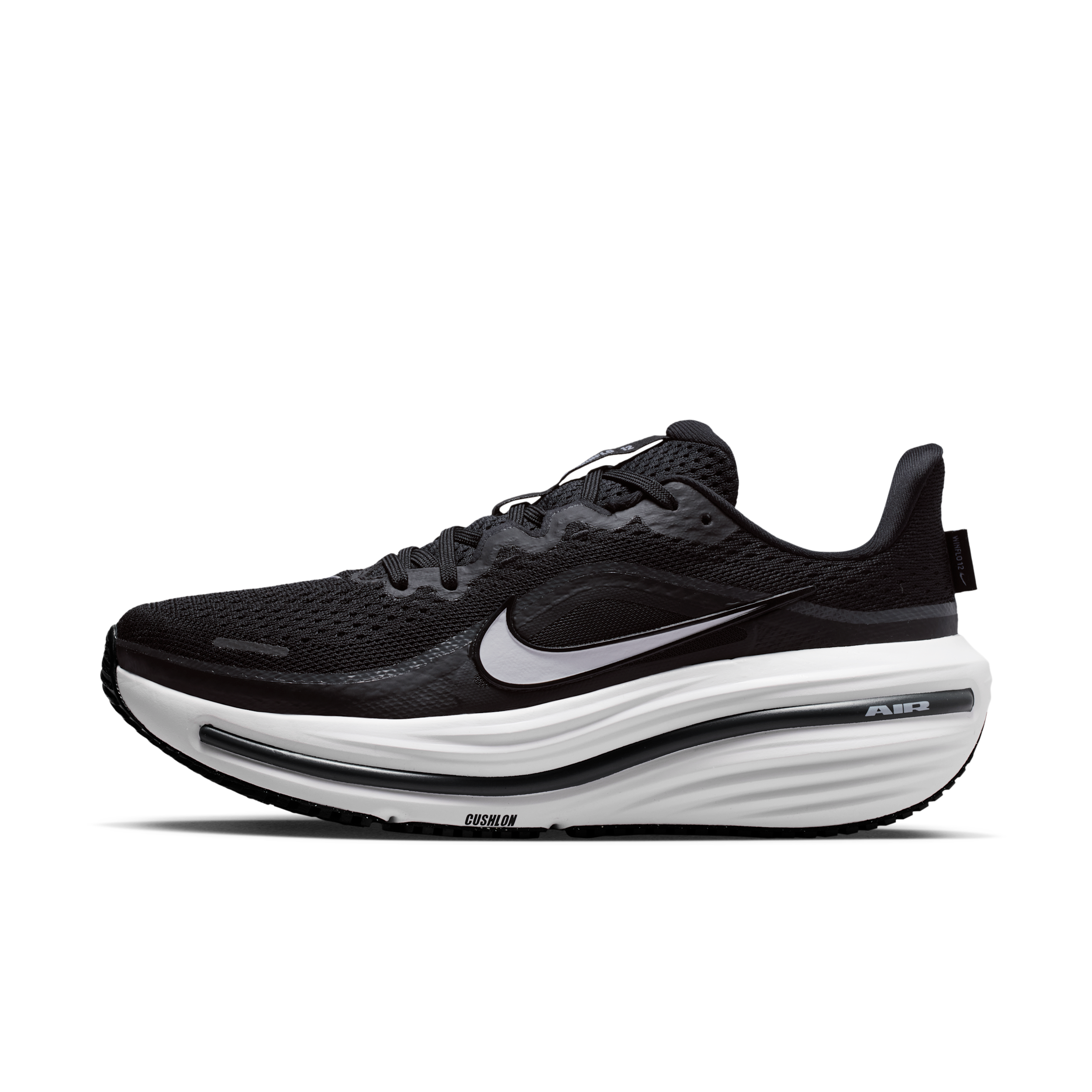 Nike Women's Winflo 12 Road Running Sneakers in Black/Dark Smoke Grey/White Size: 9.5