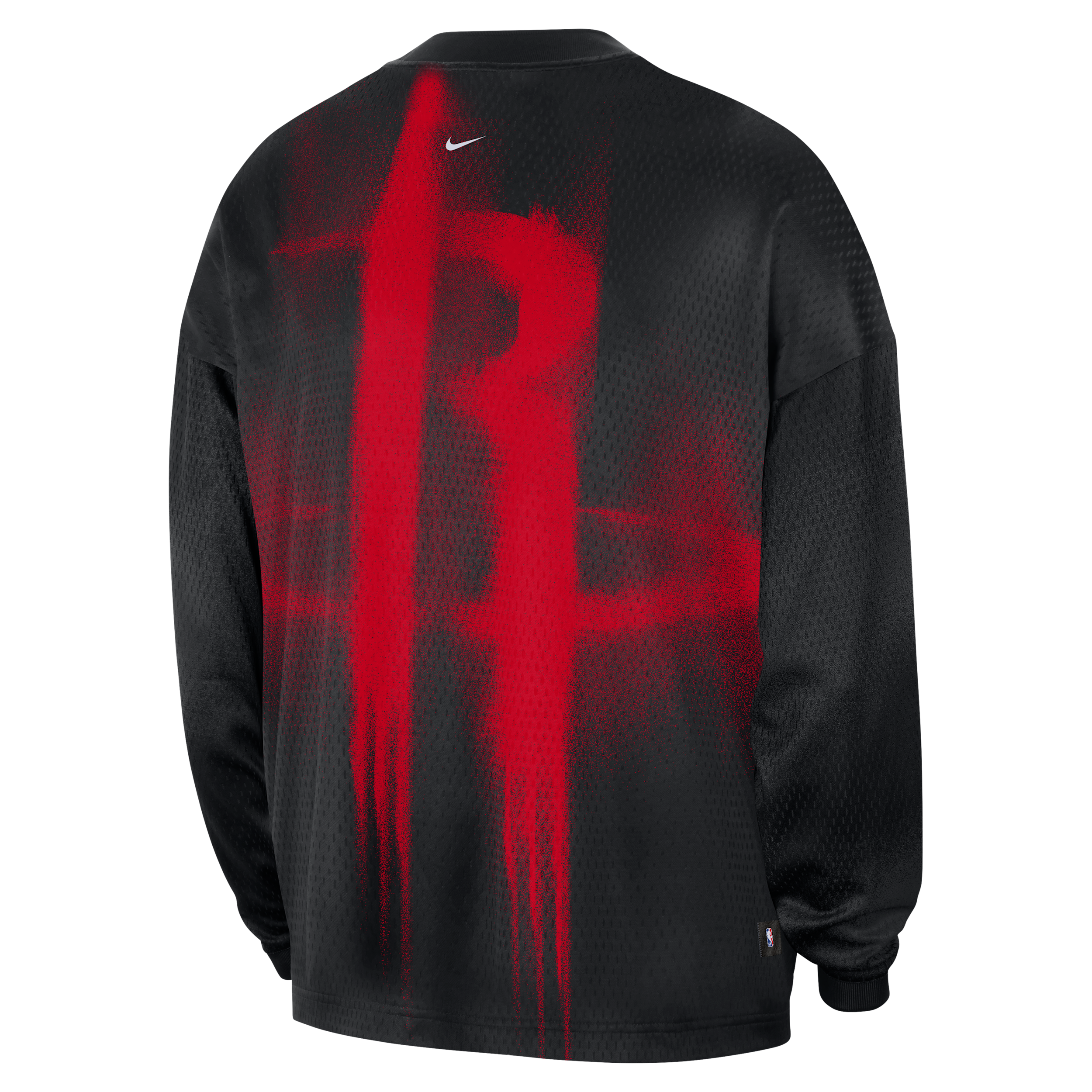 Nike Men's Houston Rockets Standard Issue Basketball Long-Sleeve Top in Black | II5766-010