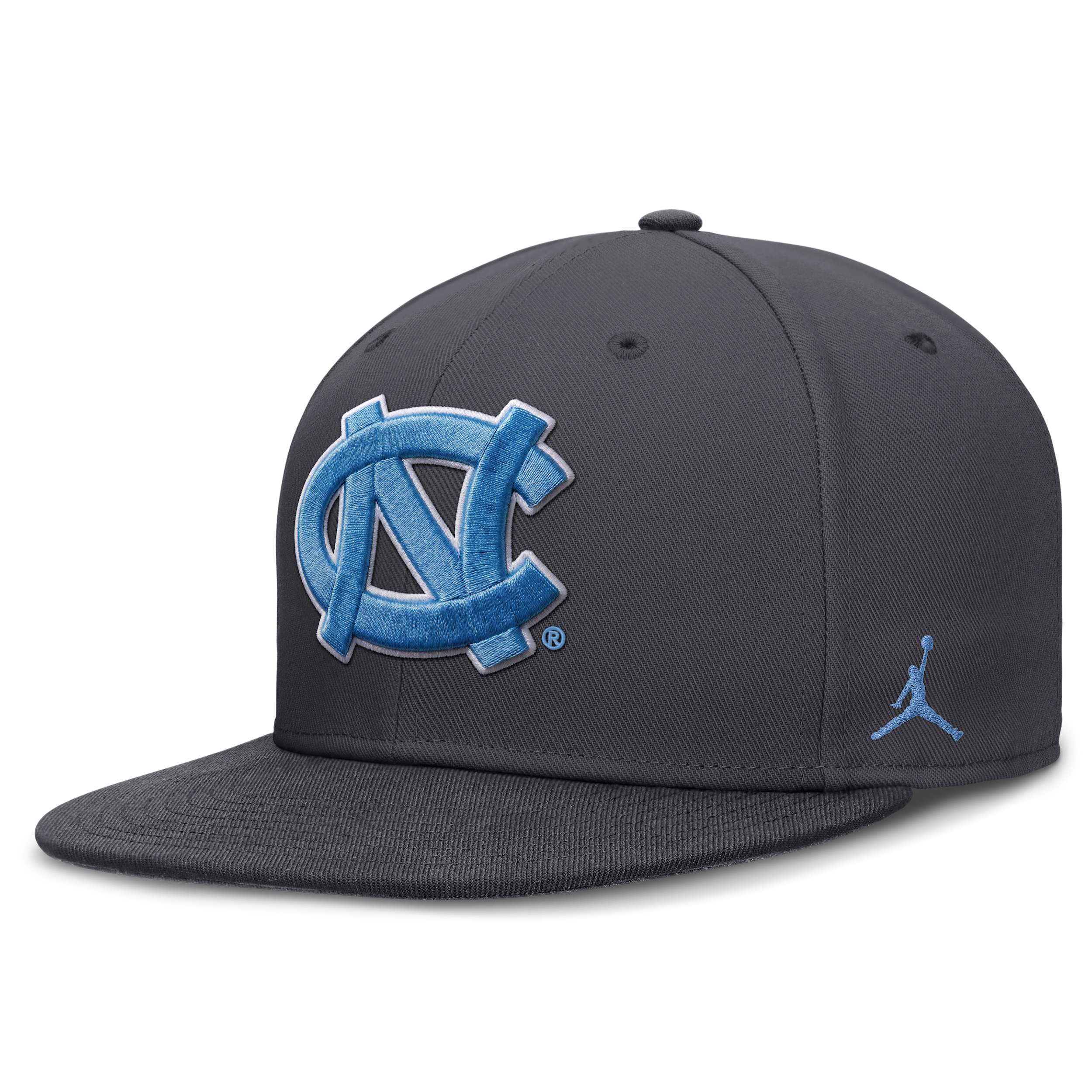 Nike Men's North Carolina Pro Jordan Brand Dri-FIT College Fitted Hat in Grey | JC1106FNCN-RY6